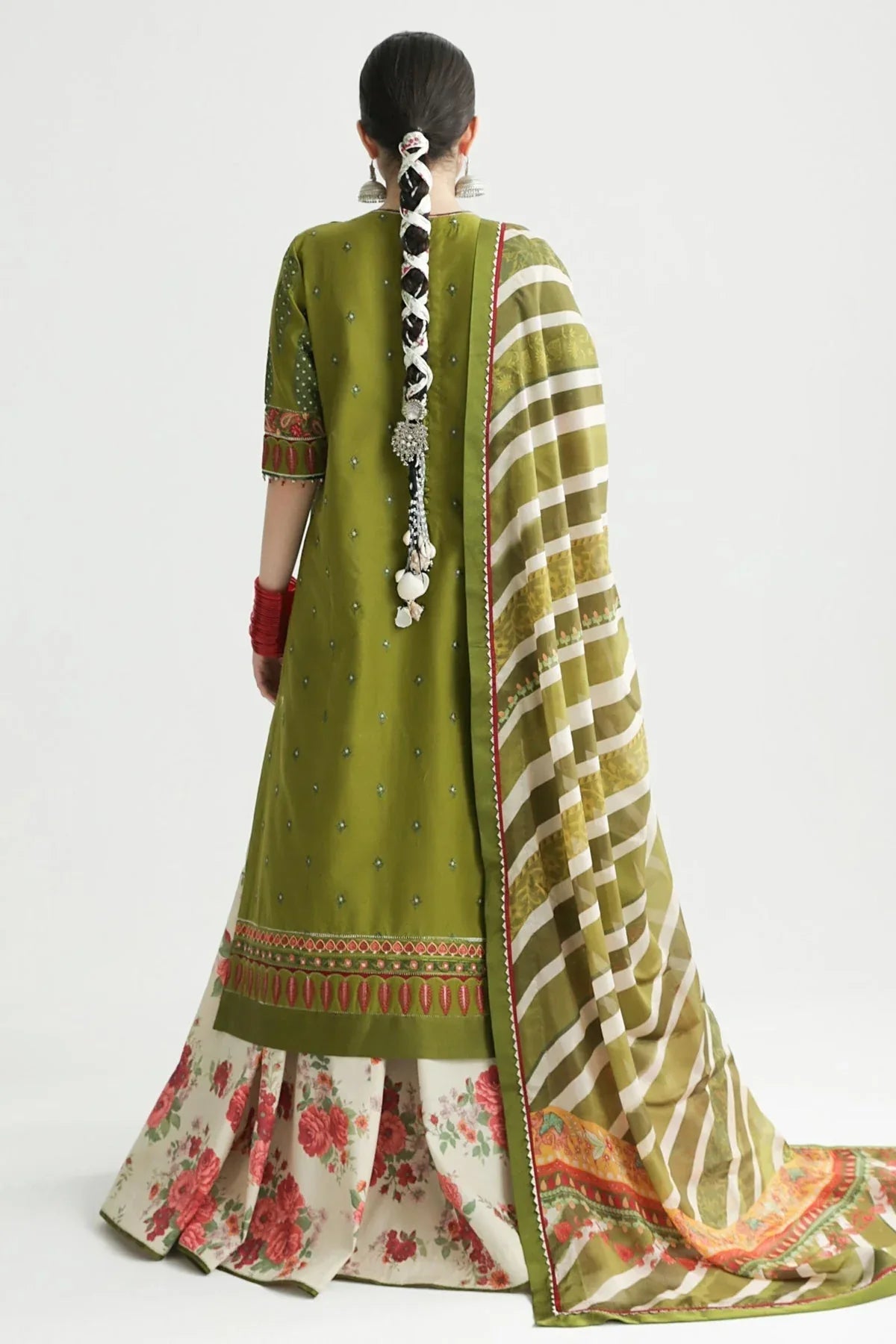 Zara Shahjahan | Luxury Lawn 24 | AAINA-8B - Rang-e-Khaas