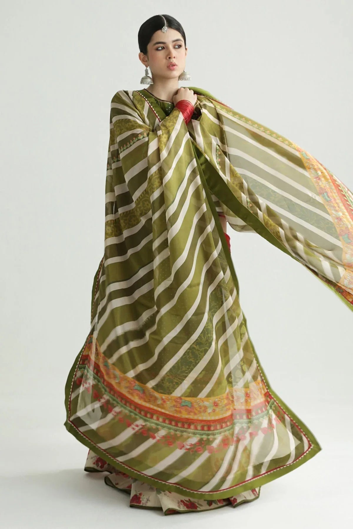 Zara Shahjahan | Luxury Lawn 24 | AAINA-8B - Rang-e-Khaas