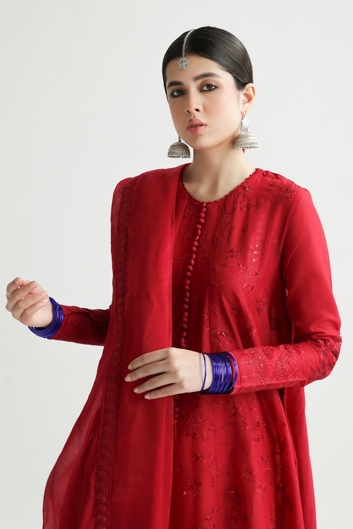Zara Shahjahan | Luxury Lawn 24 | DEENA-12A - Rang-e-Khaas