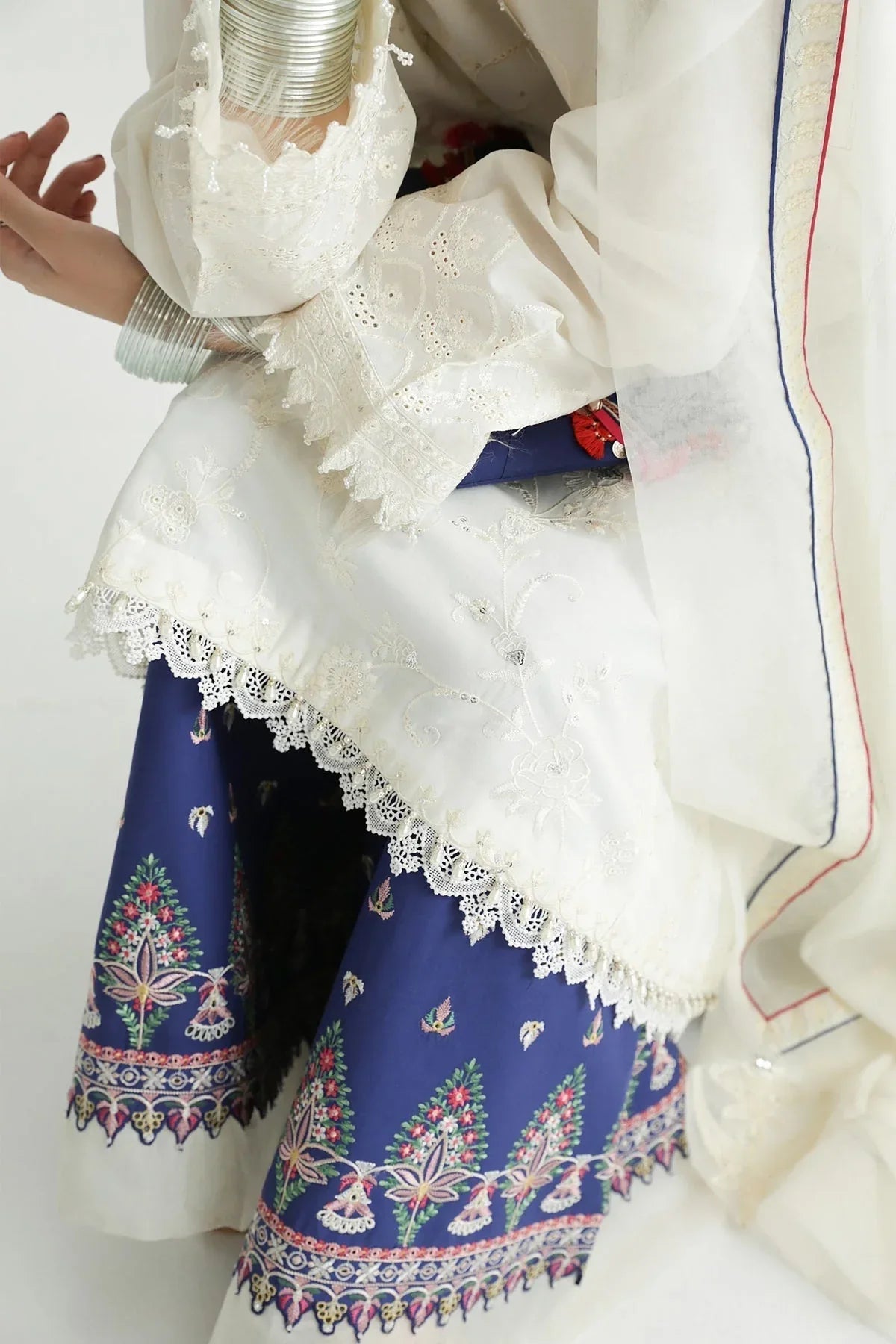 Zara Shahjahan | Luxury Lawn 24 | DEENA-12B - Rang-e-Khaas
