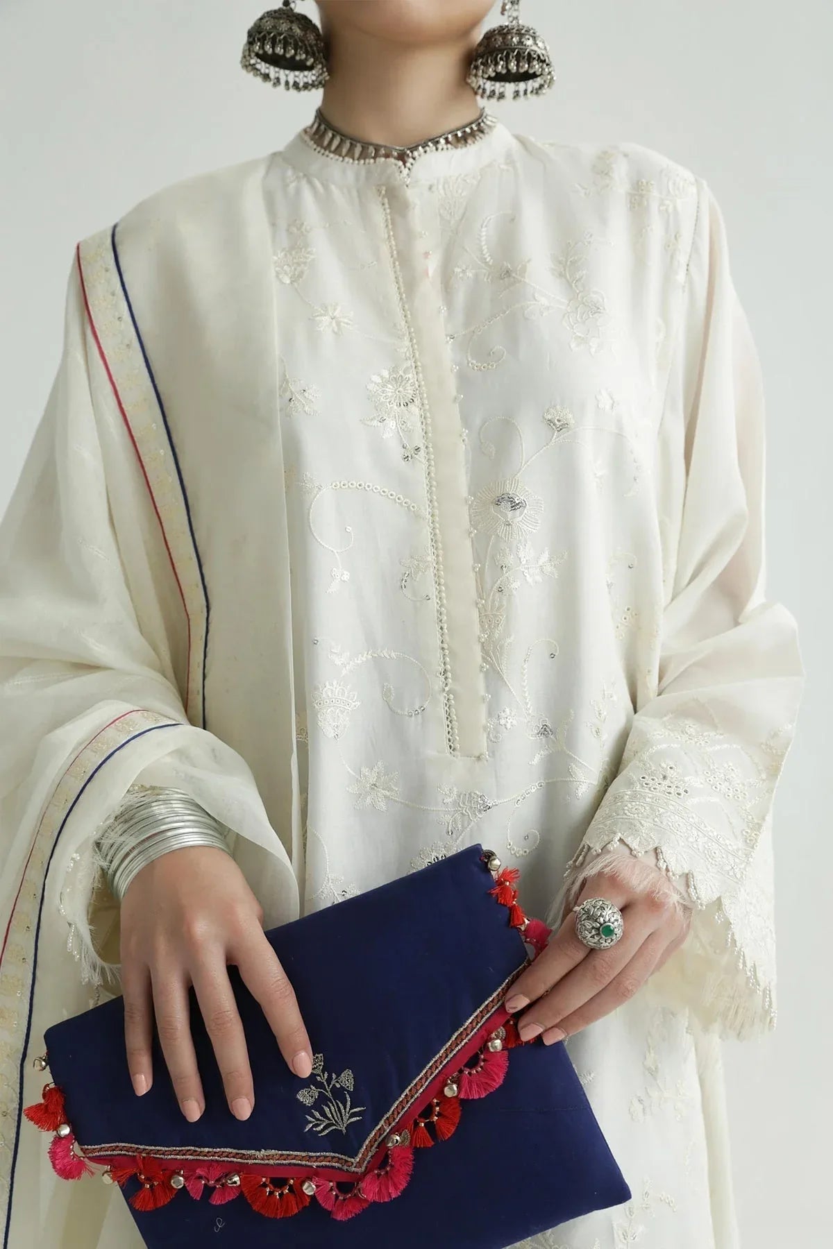 Zara Shahjahan | Luxury Lawn 24 | DEENA-12B - Rang-e-Khaas