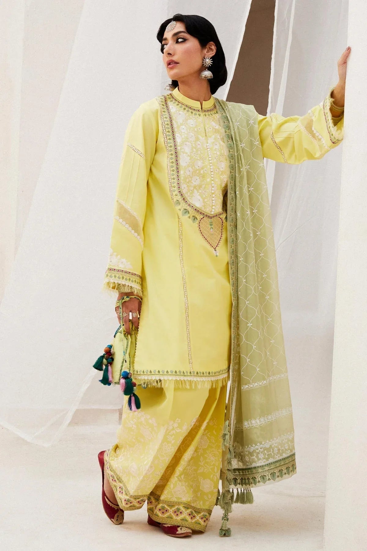 Zara Shahjahan | Luxury Lawn 24 | DILARA-15A - Rang-e-Khaas