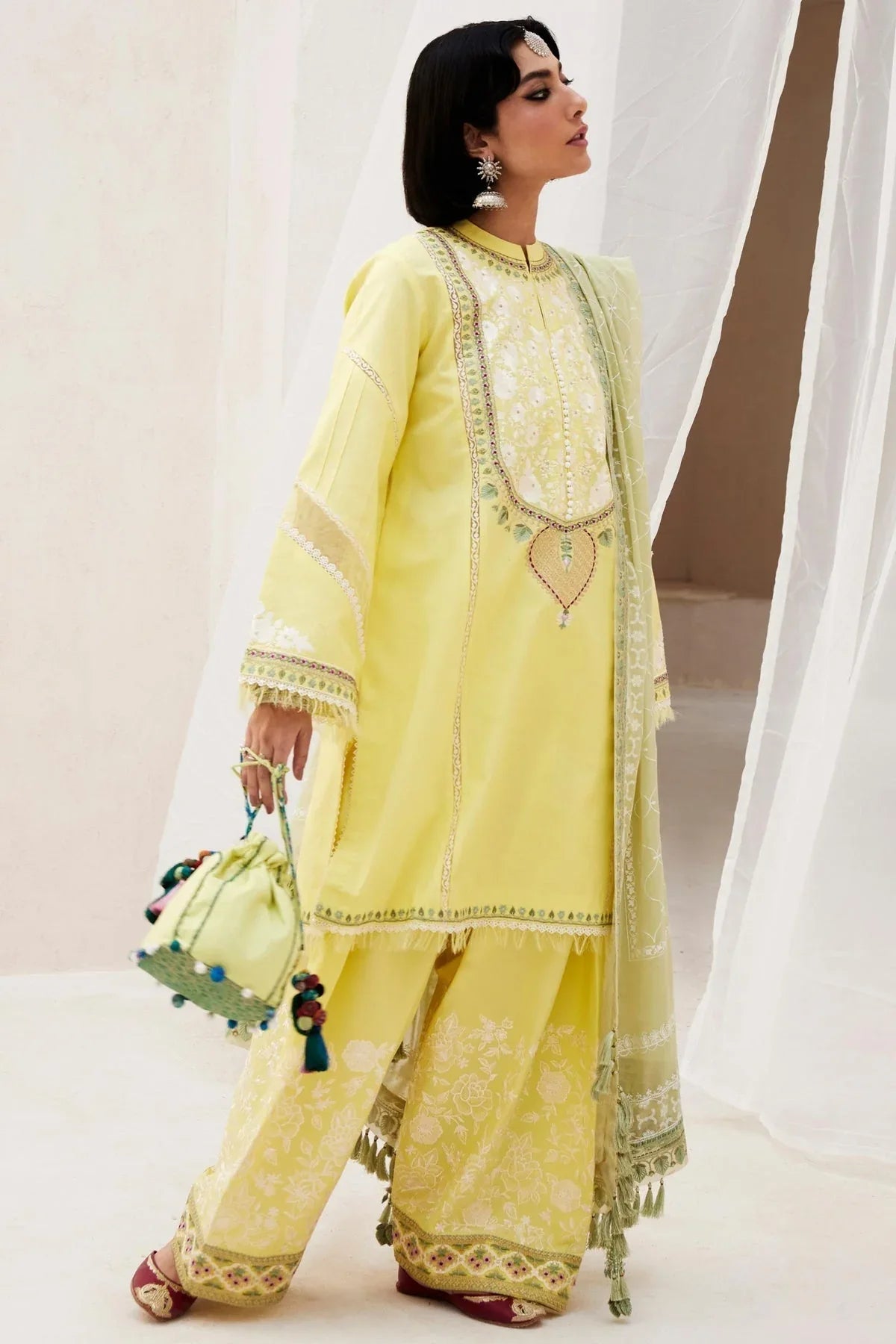Zara Shahjahan | Luxury Lawn 24 | DILARA-15A - Rang-e-Khaas