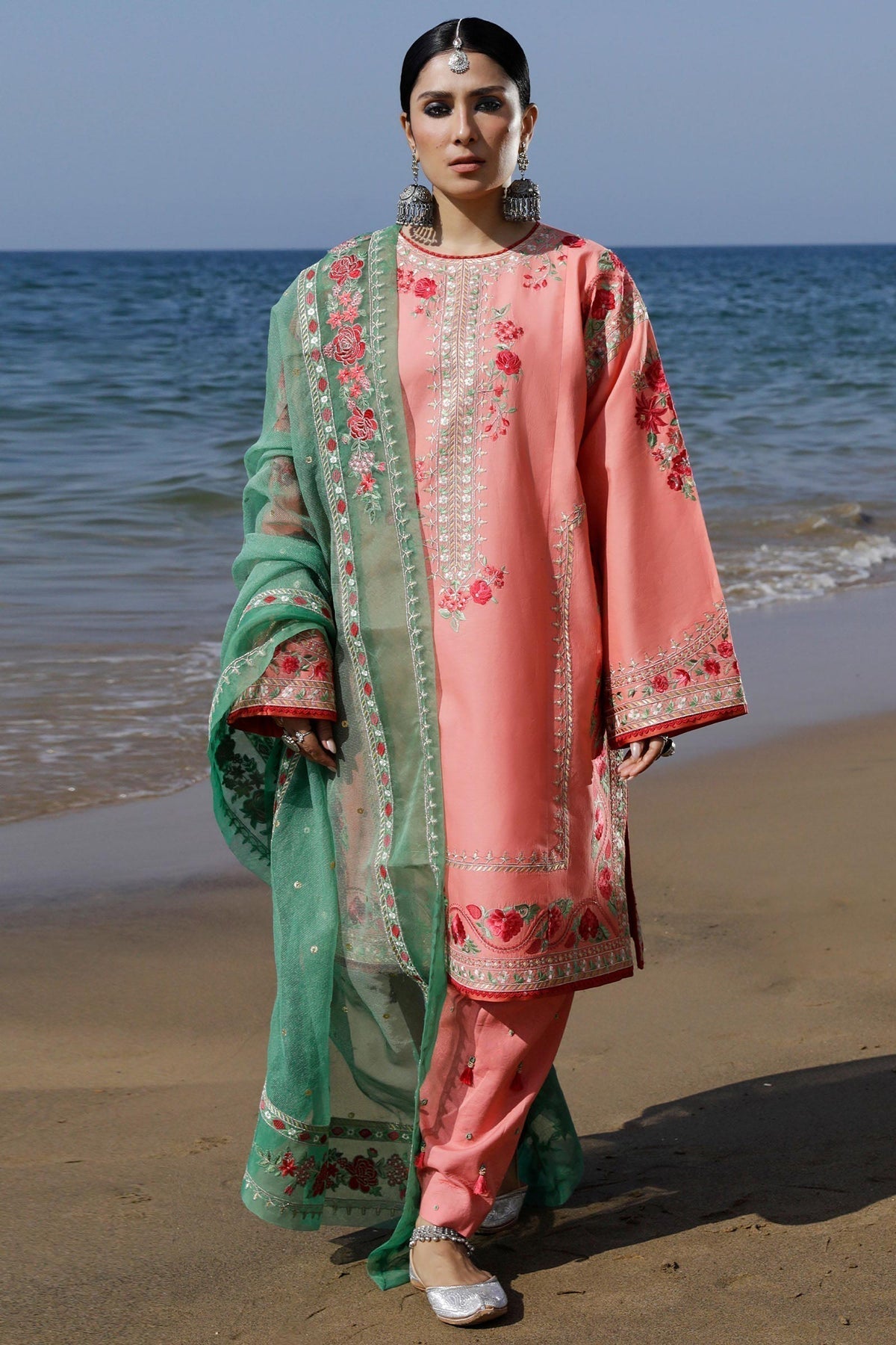Zara Shahjahan | Luxury Lawn 24 | JIYA-6A - Rang-e-Khaas