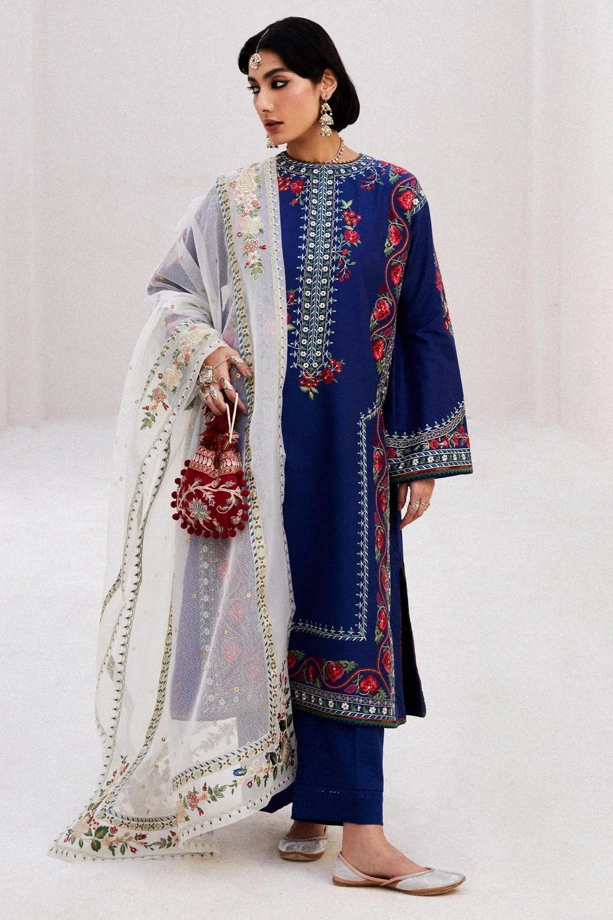 Zara Shahjahan | Luxury Lawn 24 | JIYA-6B - Rang-e-Khaas
