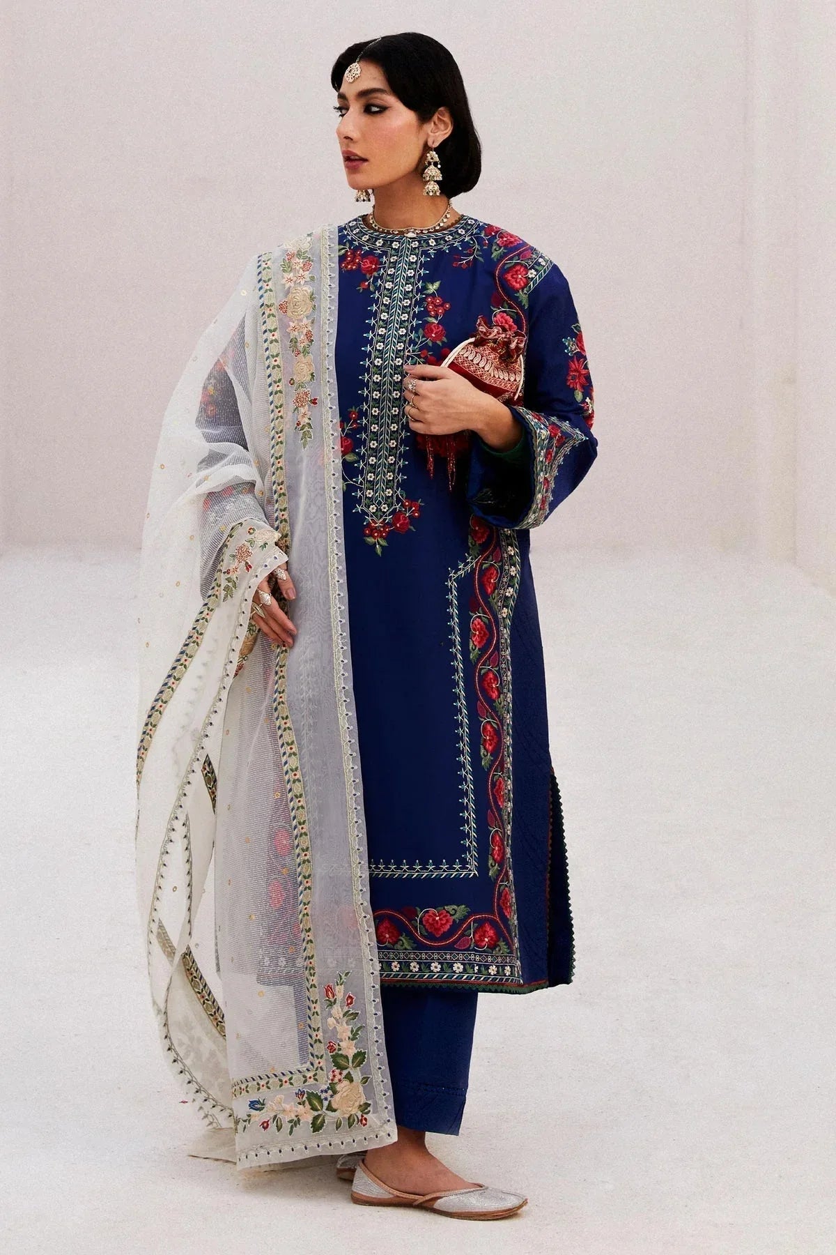 Zara Shahjahan | Luxury Lawn 24 | JIYA-6B - Rang-e-Khaas