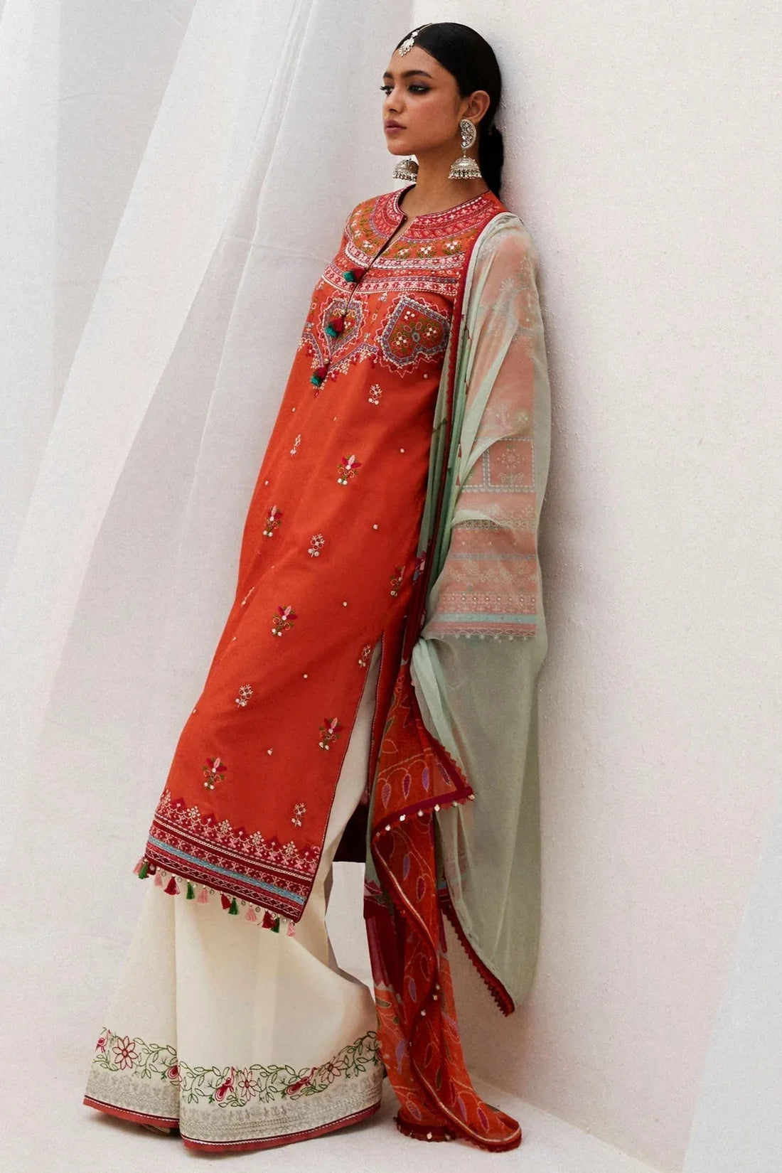 Zara Shahjahan | Luxury Lawn 24 | LAMIA-7A - Rang-e-Khaas