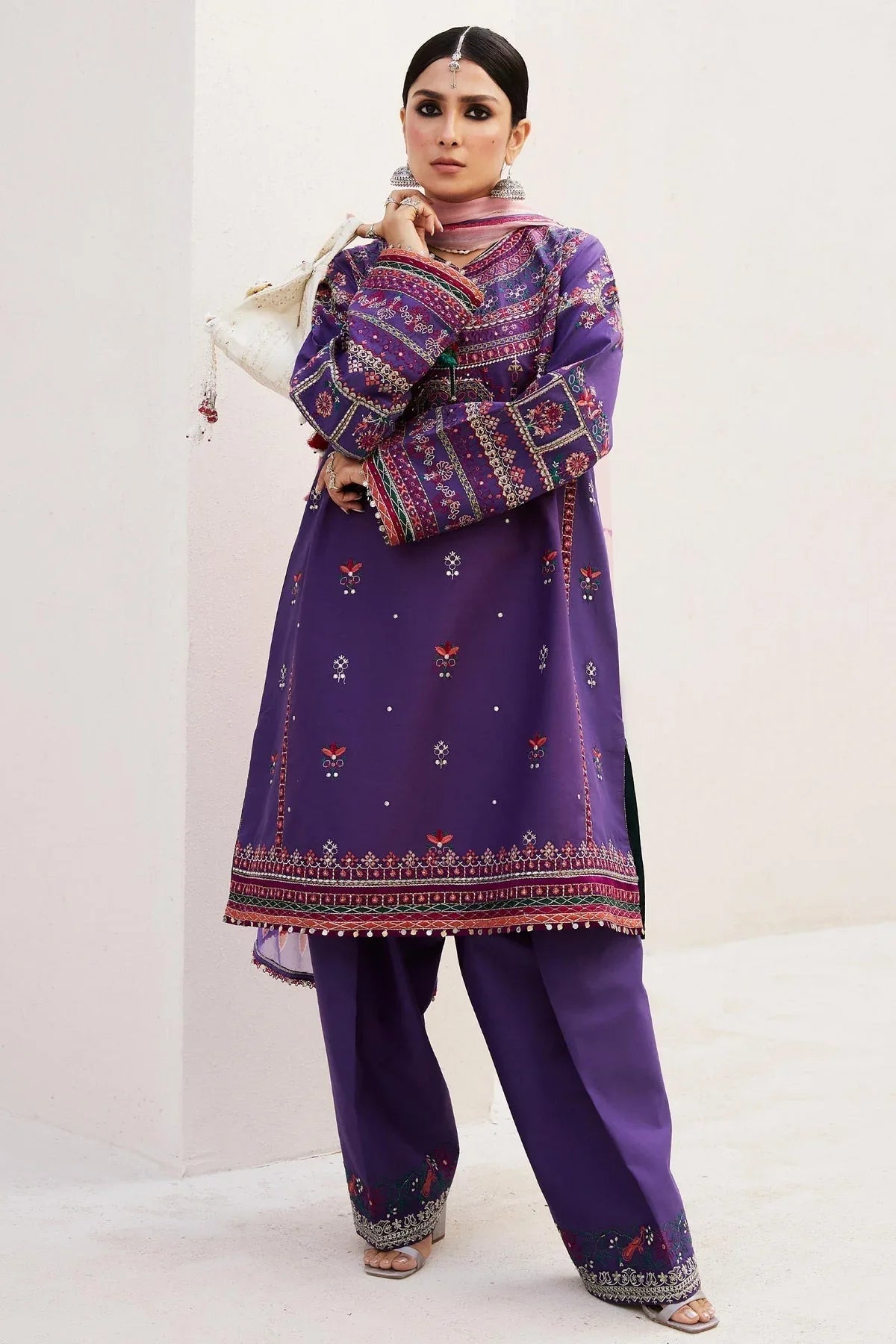 Zara Shahjahan | Luxury Lawn 24 | LAMIA-7B - Rang-e-Khaas