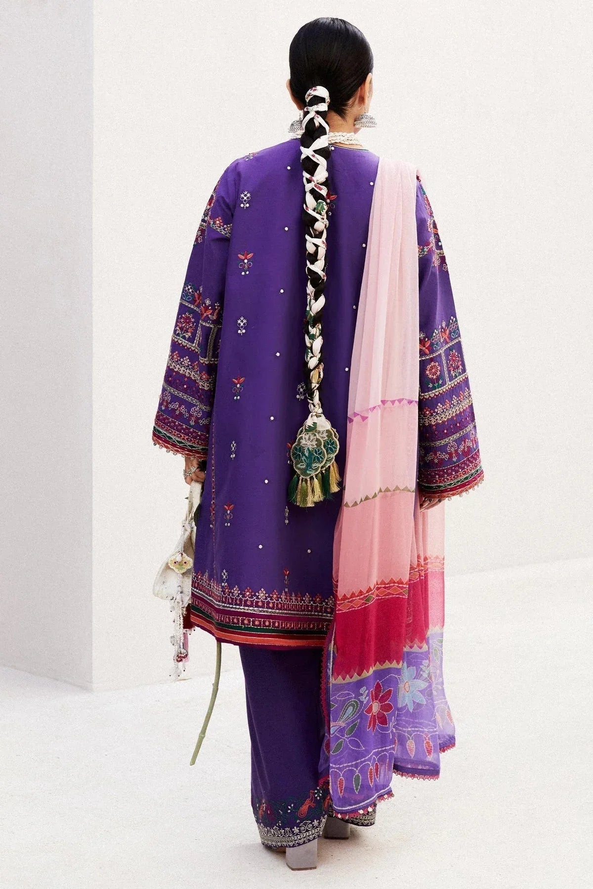 Zara Shahjahan | Luxury Lawn 24 | LAMIA-7B - Rang-e-Khaas