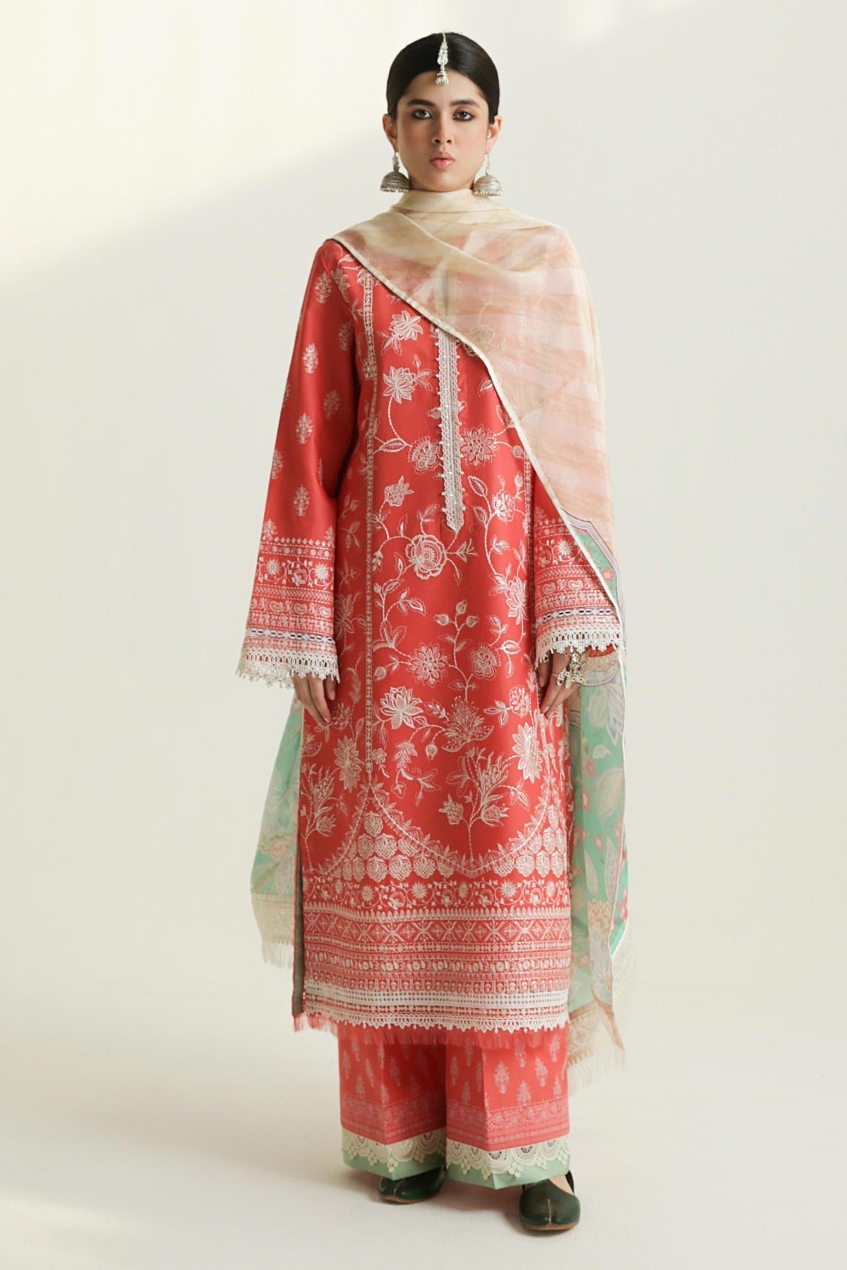 Zara Shahjahan | Luxury Lawn 24 | MAHI-1A - Rang-e-Khaas