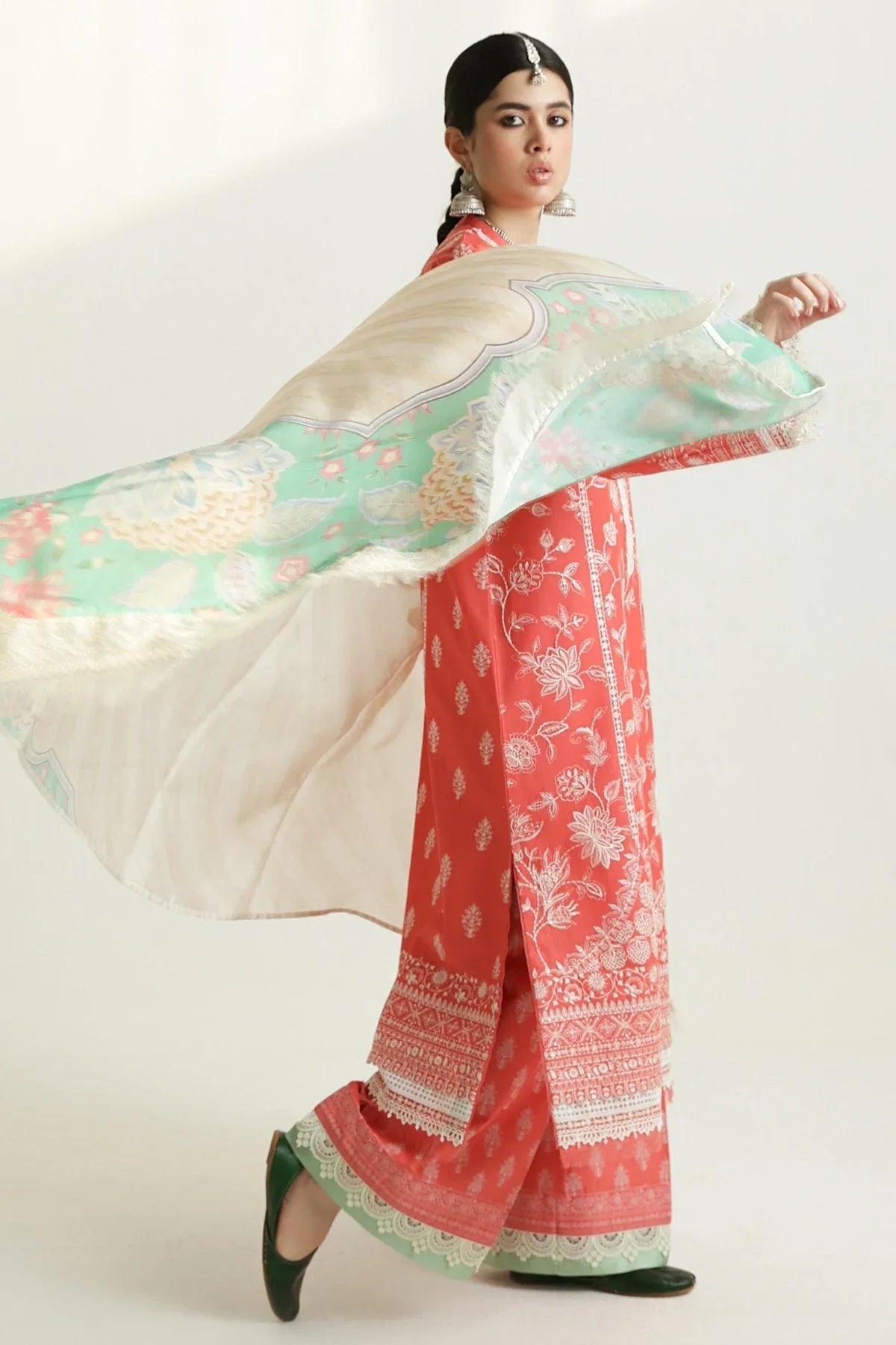 Zara Shahjahan | Luxury Lawn 24 | MAHI-1A - Rang-e-Khaas