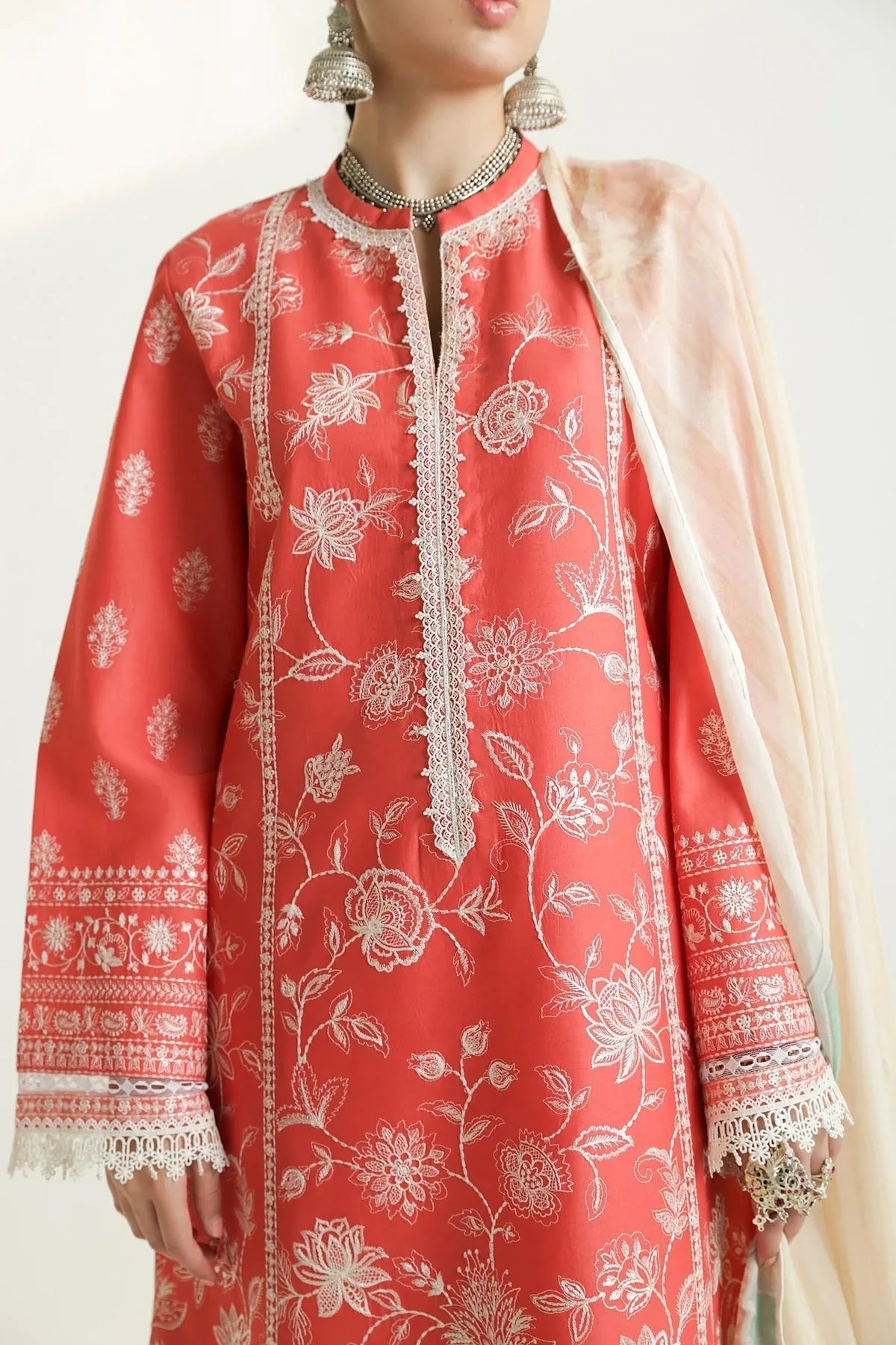 Zara Shahjahan | Luxury Lawn 24 | MAHI-1A - Rang-e-Khaas