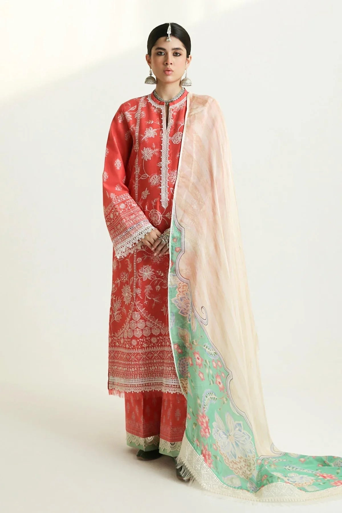 Zara Shahjahan | Luxury Lawn 24 | MAHI-1A - Rang-e-Khaas