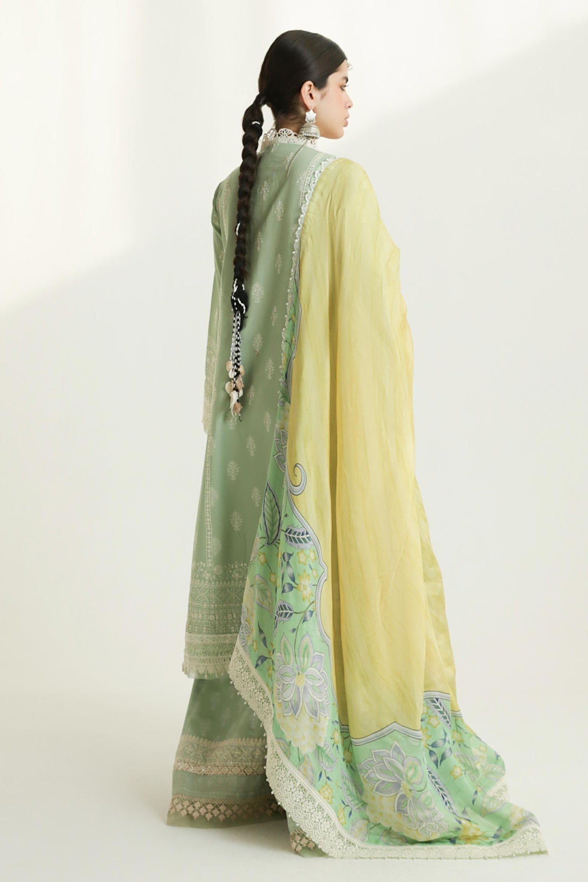 Zara Shahjahan | Luxury Lawn 24 | MAHI-1B - Rang-e-Khaas