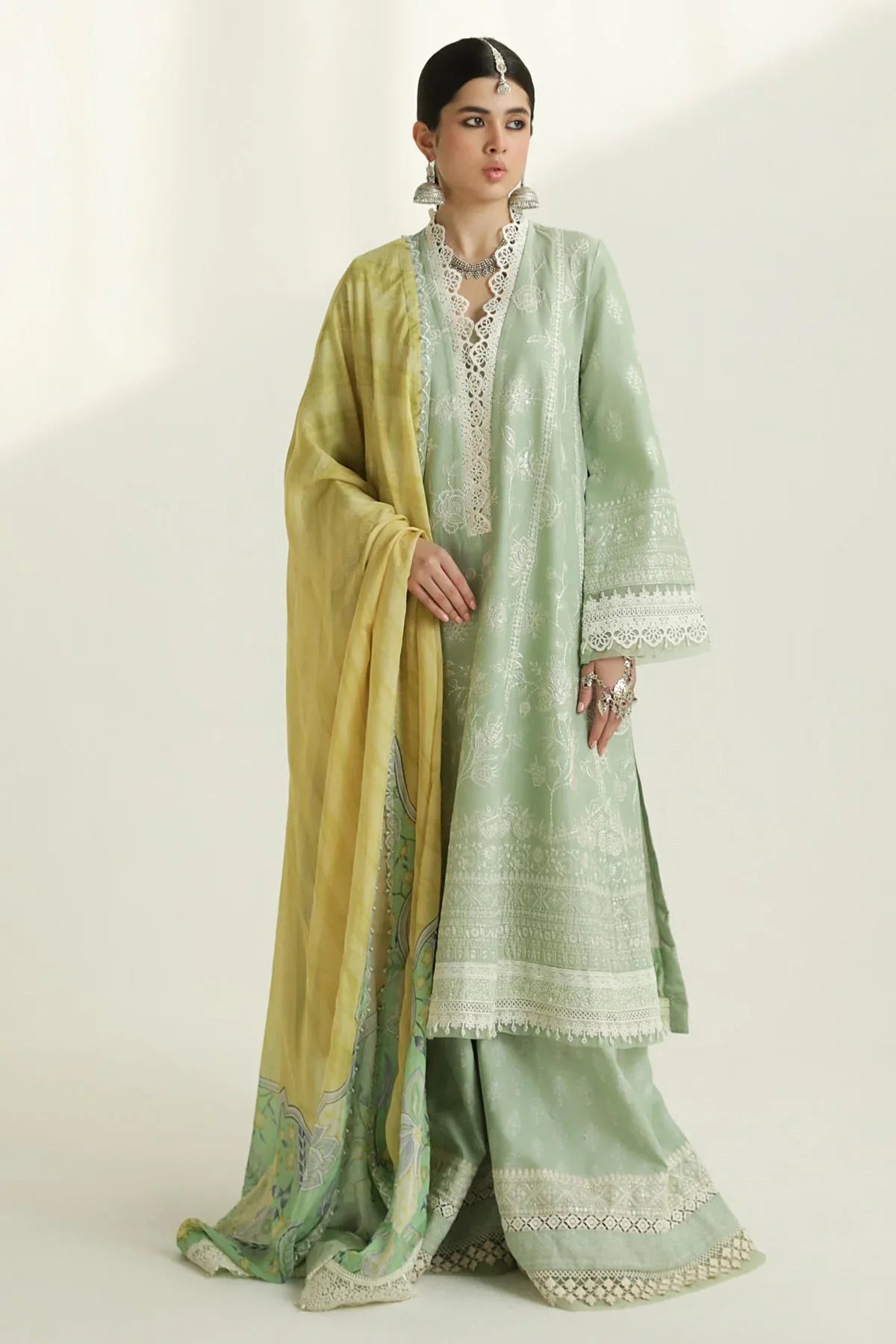 Zara Shahjahan | Luxury Lawn 24 | MAHI-1B - Rang-e-Khaas