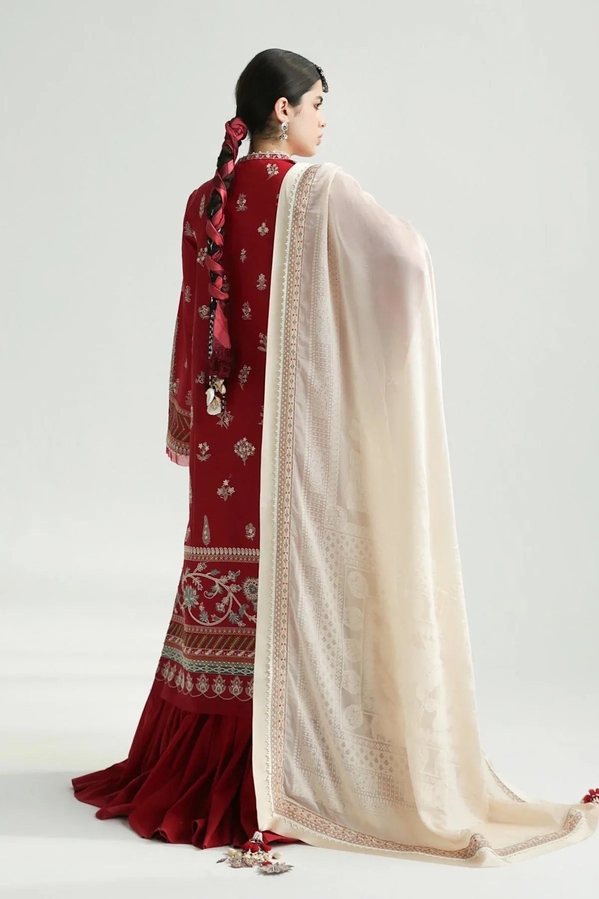 Zara Shahjahan | Luxury Lawn 24 | MYRA-14A - Rang-e-Khaas