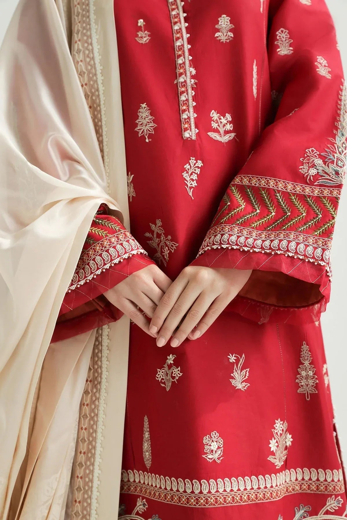 Zara Shahjahan | Luxury Lawn 24 | MYRA-14A - Rang-e-Khaas