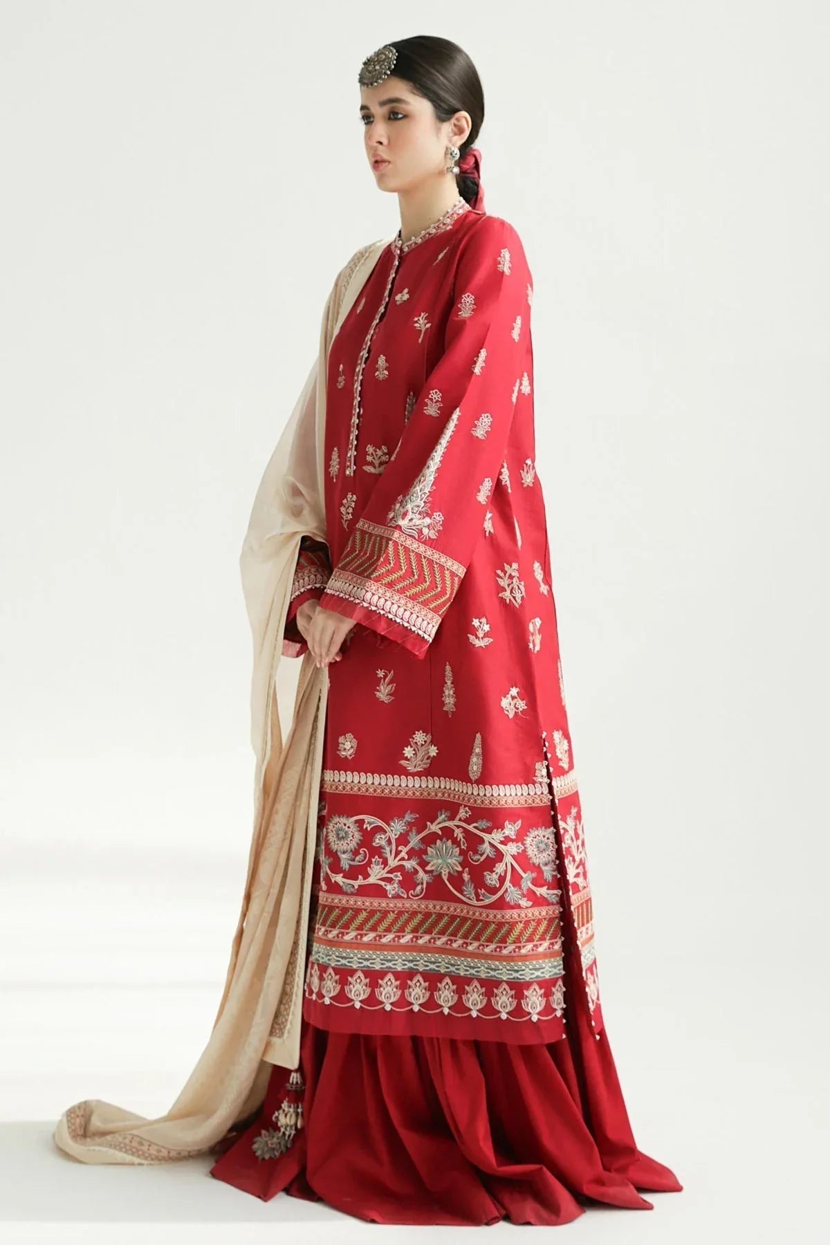 Zara Shahjahan | Luxury Lawn 24 | MYRA-14A - Rang-e-Khaas
