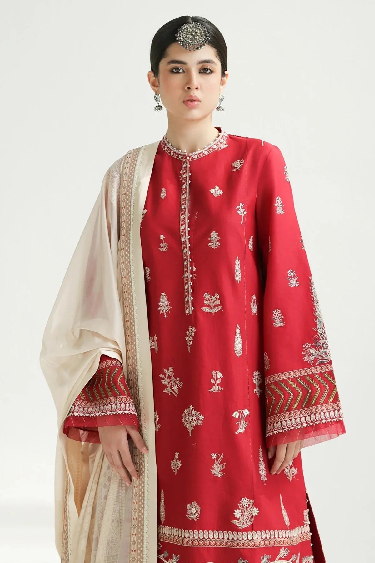 Zara Shahjahan | Luxury Lawn 24 | MYRA-14A - Rang-e-Khaas