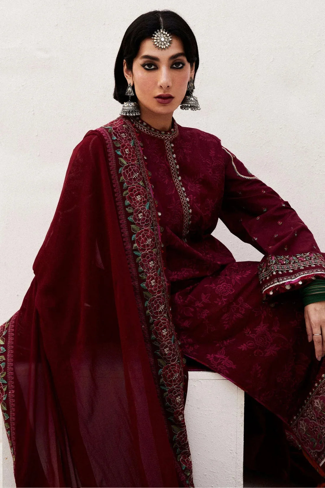 Zara Shahjahan | Luxury Lawn 24 | PARSA-9A - Rang-e-Khaas