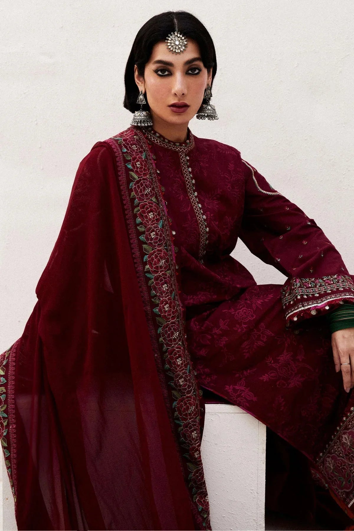 Zara Shahjahan | Luxury Lawn 24 | PARSA-9A - Rang-e-Khaas