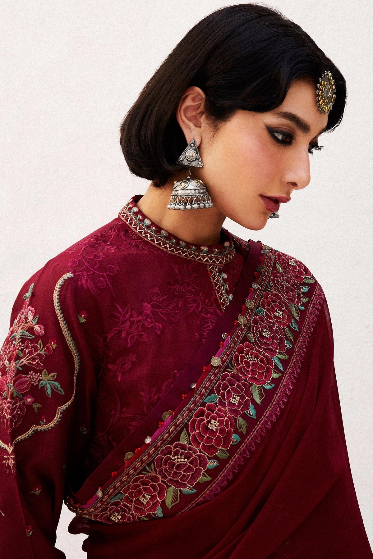 Zara Shahjahan | Luxury Lawn 24 | PARSA-9A - Rang-e-Khaas