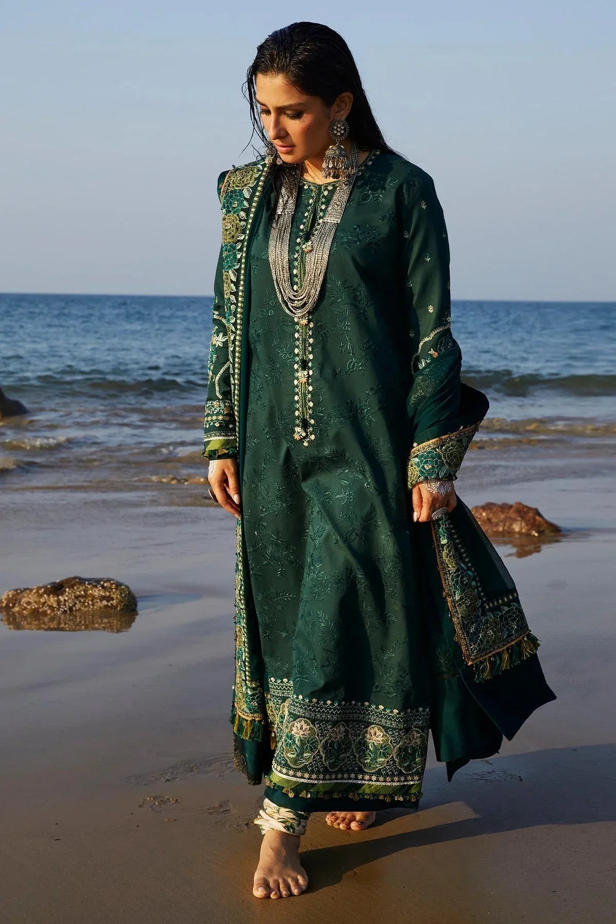 Zara Shahjahan | Luxury Lawn 24 | PARSA-9B - Rang-e-Khaas