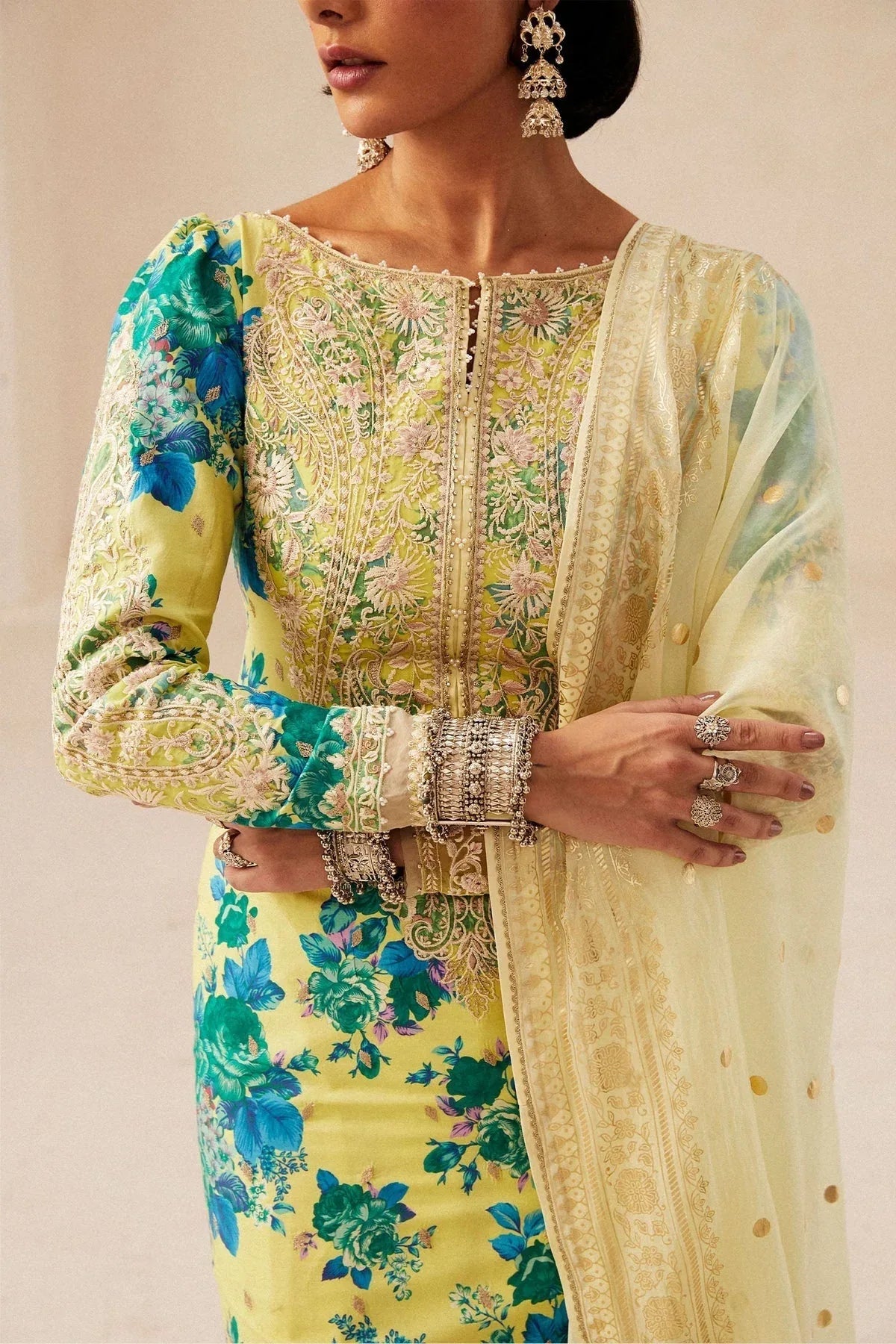 Zara Shahjahan | Luxury Lawn 24 | PHOOL KARI-13A - Rang-e-Khaas