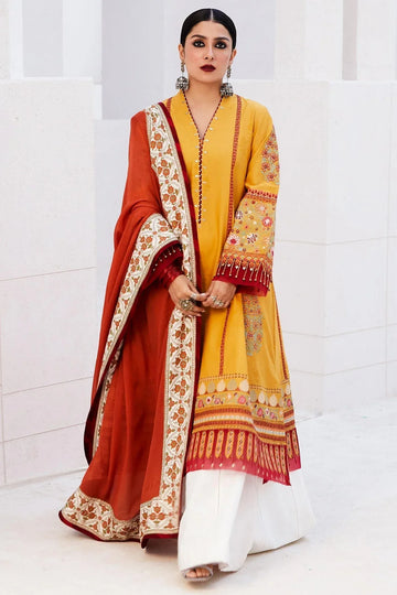 Zara Shahjahan | Luxury Lawn 24 | SANDAL-10A - Rang-e-Khaas