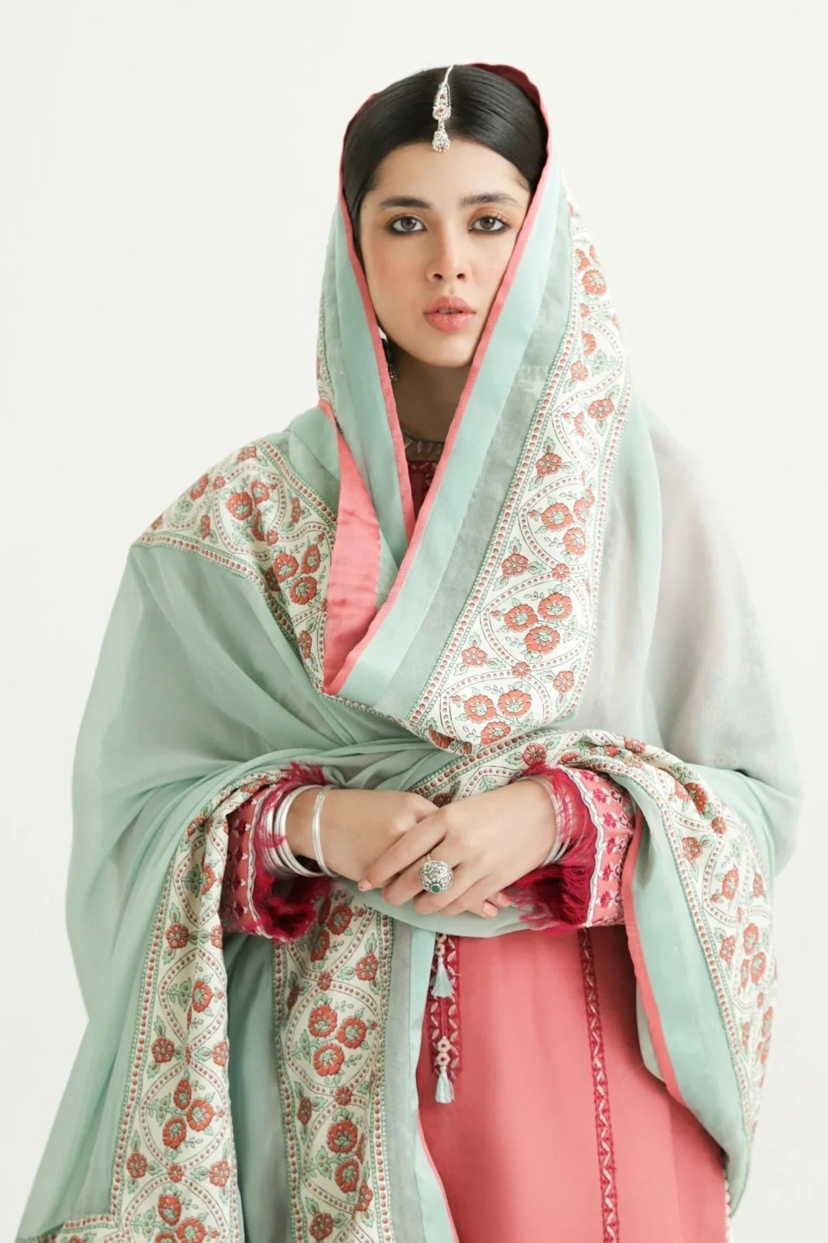 Zara Shahjahan | Luxury Lawn 24 | SANDAL-10B - Rang-e-Khaas
