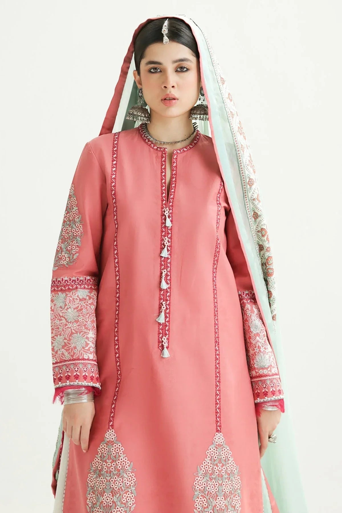Zara Shahjahan | Luxury Lawn 24 | SANDAL-10B - Rang-e-Khaas