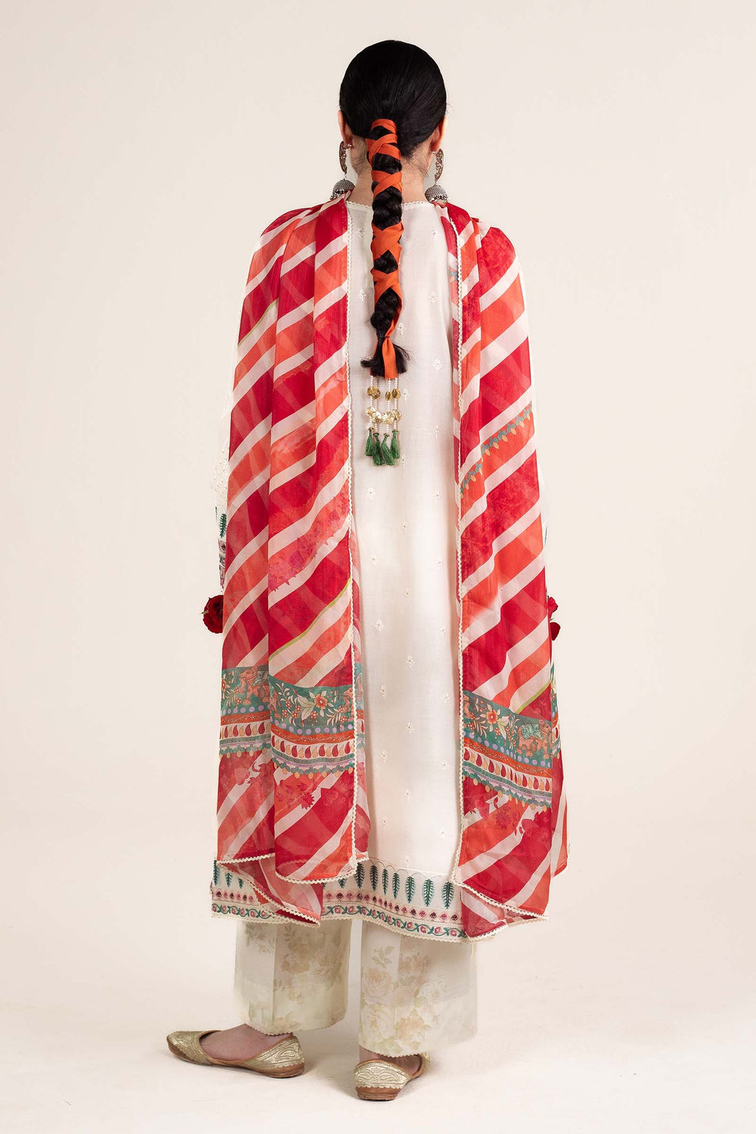 Zara Shahjahan | Stitched Lawn 24 | SL-AINA-8A - Rang-e-Khaas