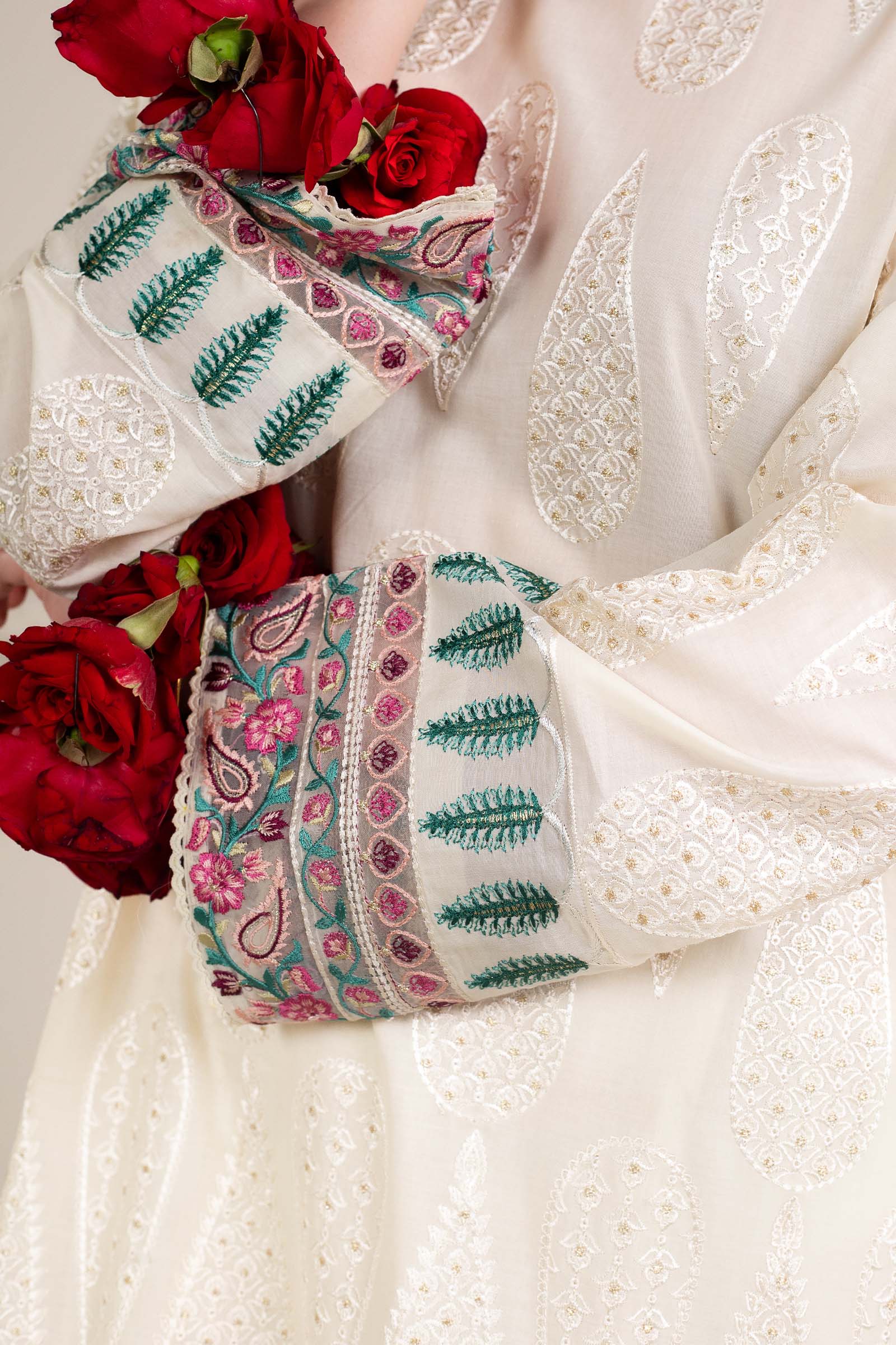 Zara Shahjahan | Stitched Lawn 24 | SL-AINA-8A - Rang-e-Khaas