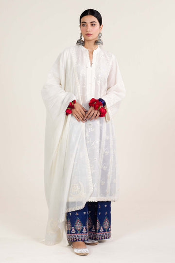 Zara Shahjahan | Stitched Lawn 24 | SL-DEENA-12B - Rang-e-Khaas