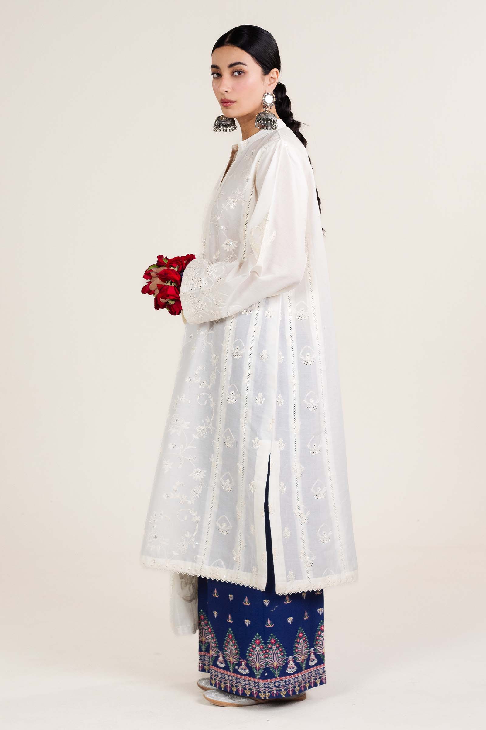Zara Shahjahan | Stitched Lawn 24 | SL-DEENA-12B - Rang-e-Khaas