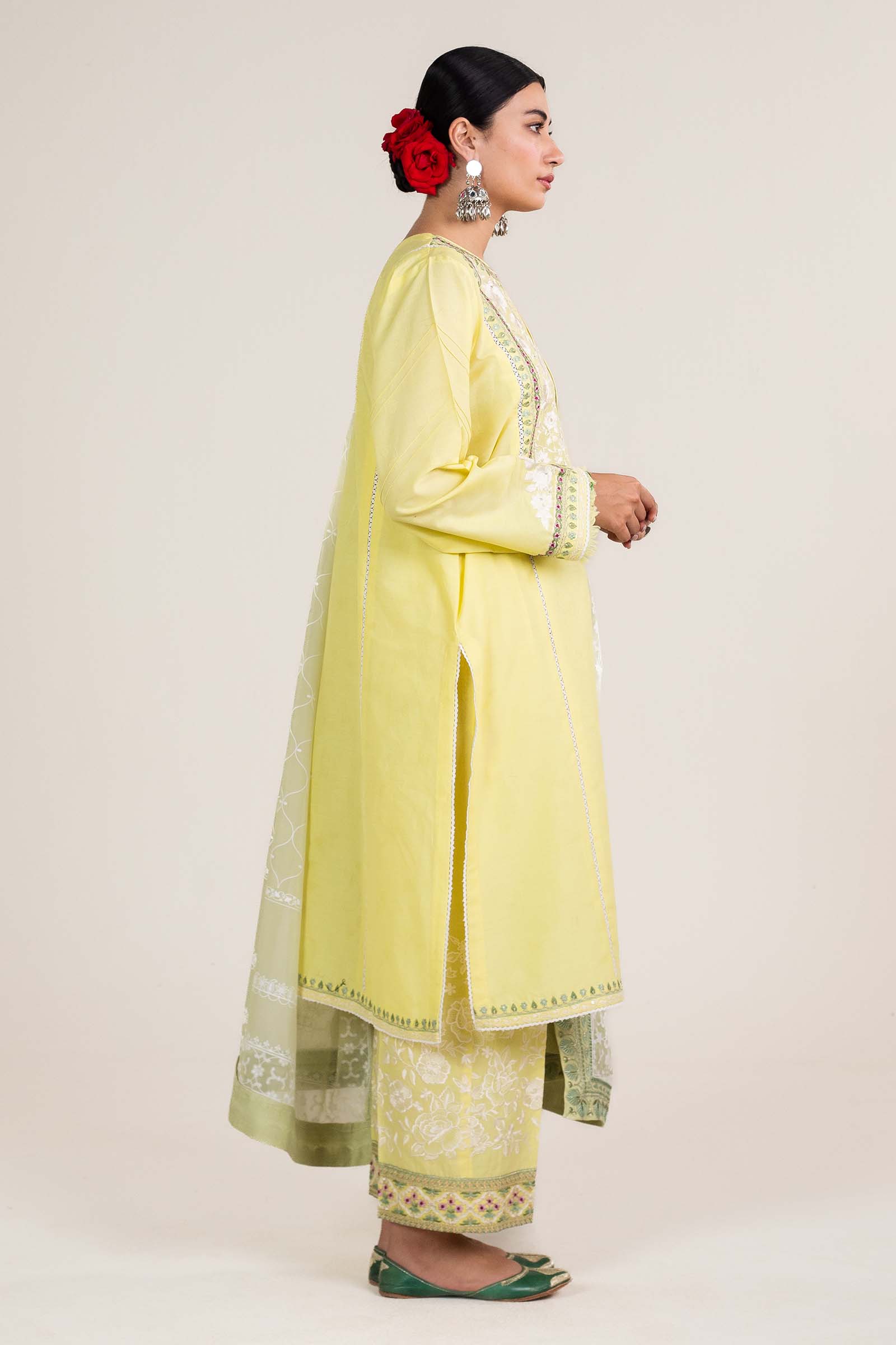 Zara Shahjahan | Stitched Lawn 24 | SL-DILARA-15A - Rang-e-Khaas