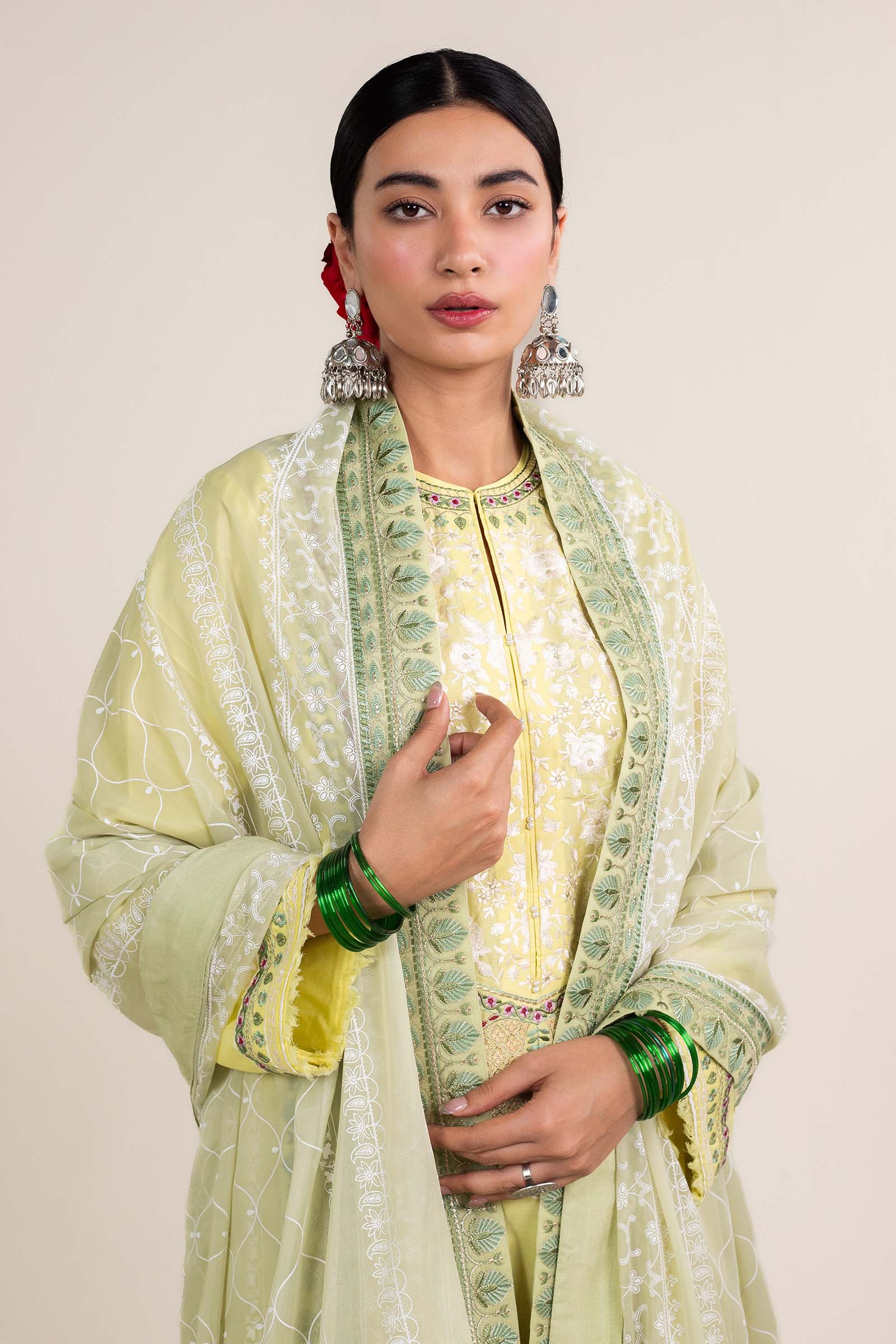 Zara Shahjahan | Stitched Lawn 24 | SL-DILARA-15A - Rang-e-Khaas