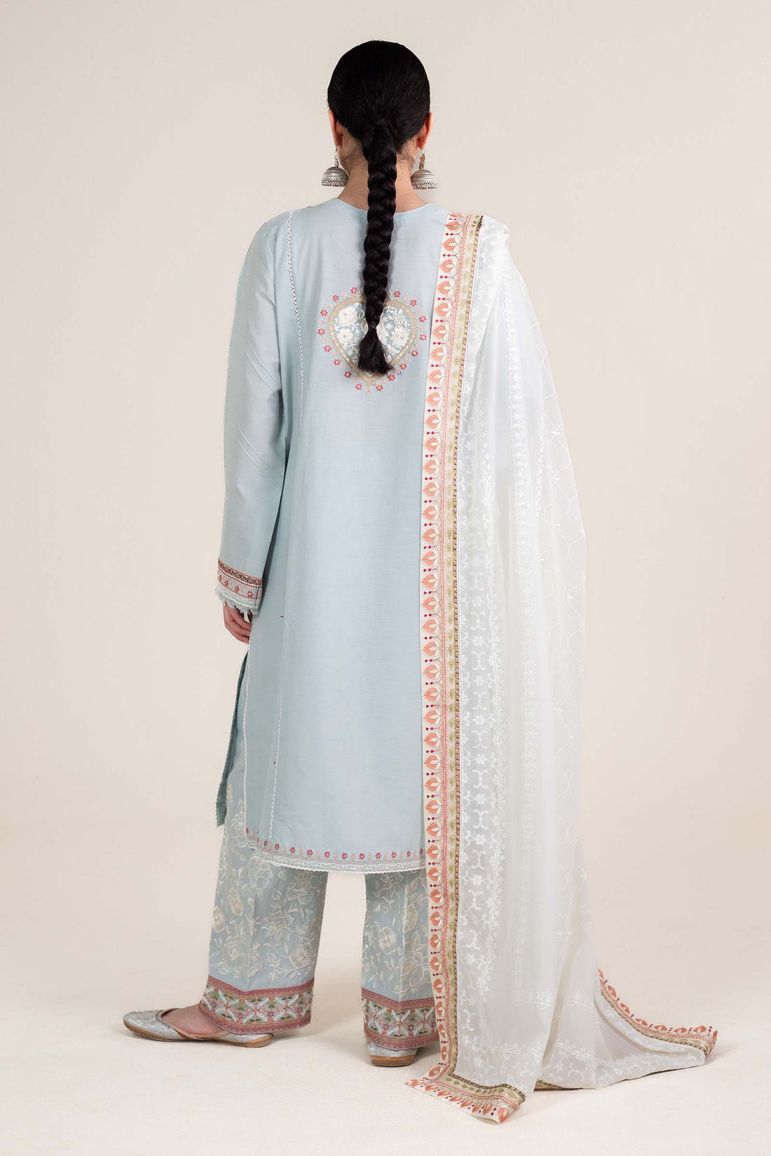 Zara Shahjahan | Stitched Lawn 24 | SL-DILARA-15B - Rang-e-Khaas