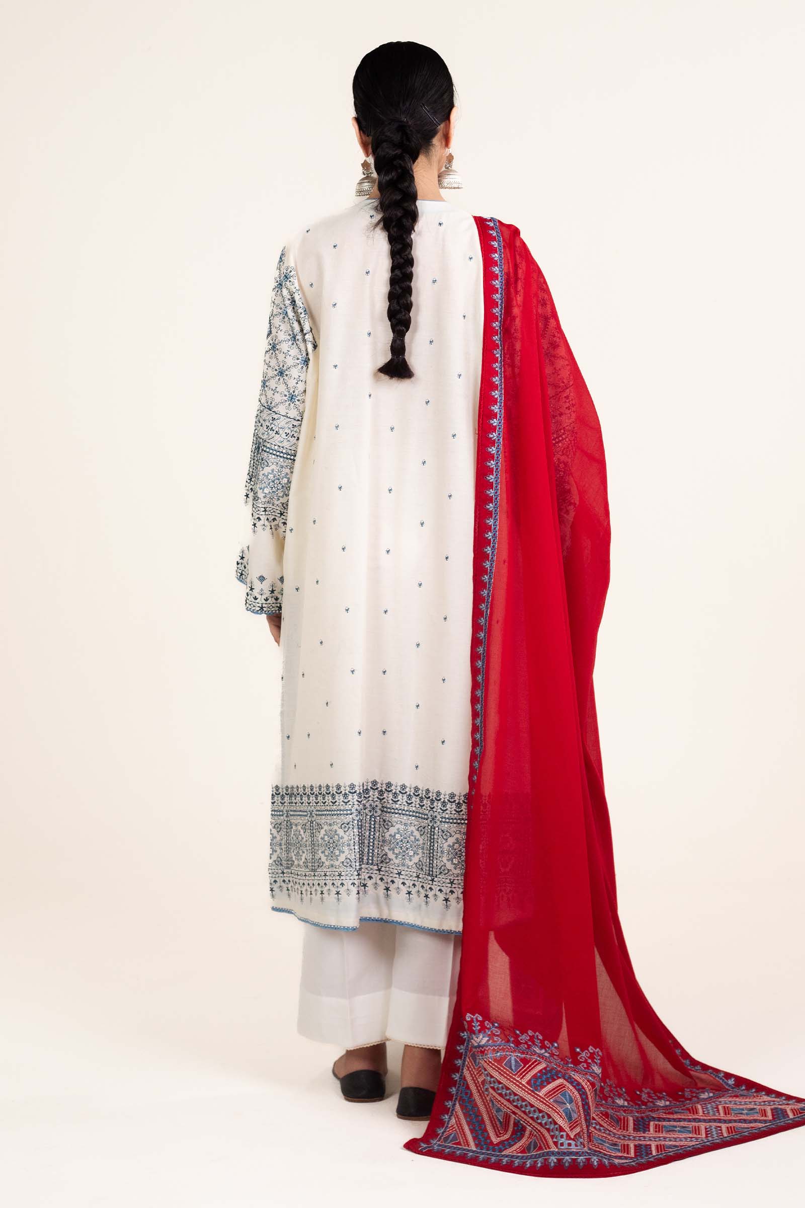 Zara Shahjahan | Stitched Lawn 24 | SL-DIYA-2A - Rang-e-Khaas
