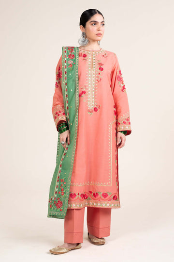 Zara Shahjahan | Stitched Lawn 24 | SL-JIYA-6A - Rang-e-Khaas