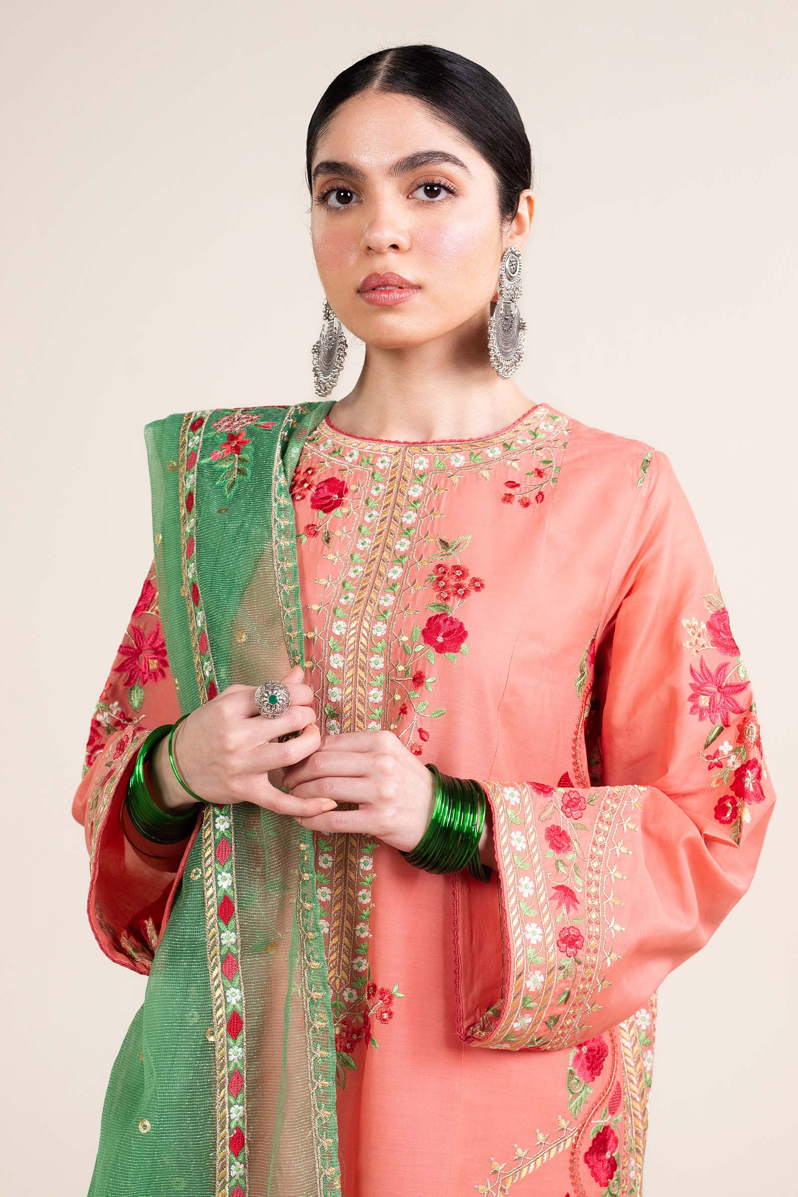 Zara Shahjahan | Stitched Lawn 24 | SL-JIYA-6A - Rang-e-Khaas