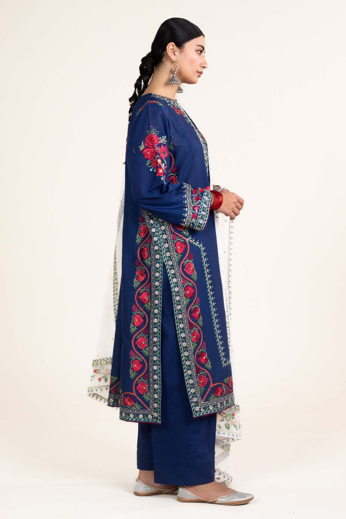 Zara Shahjahan | Stitched Lawn 24 | SL-JIYA-6B - Rang-e-Khaas