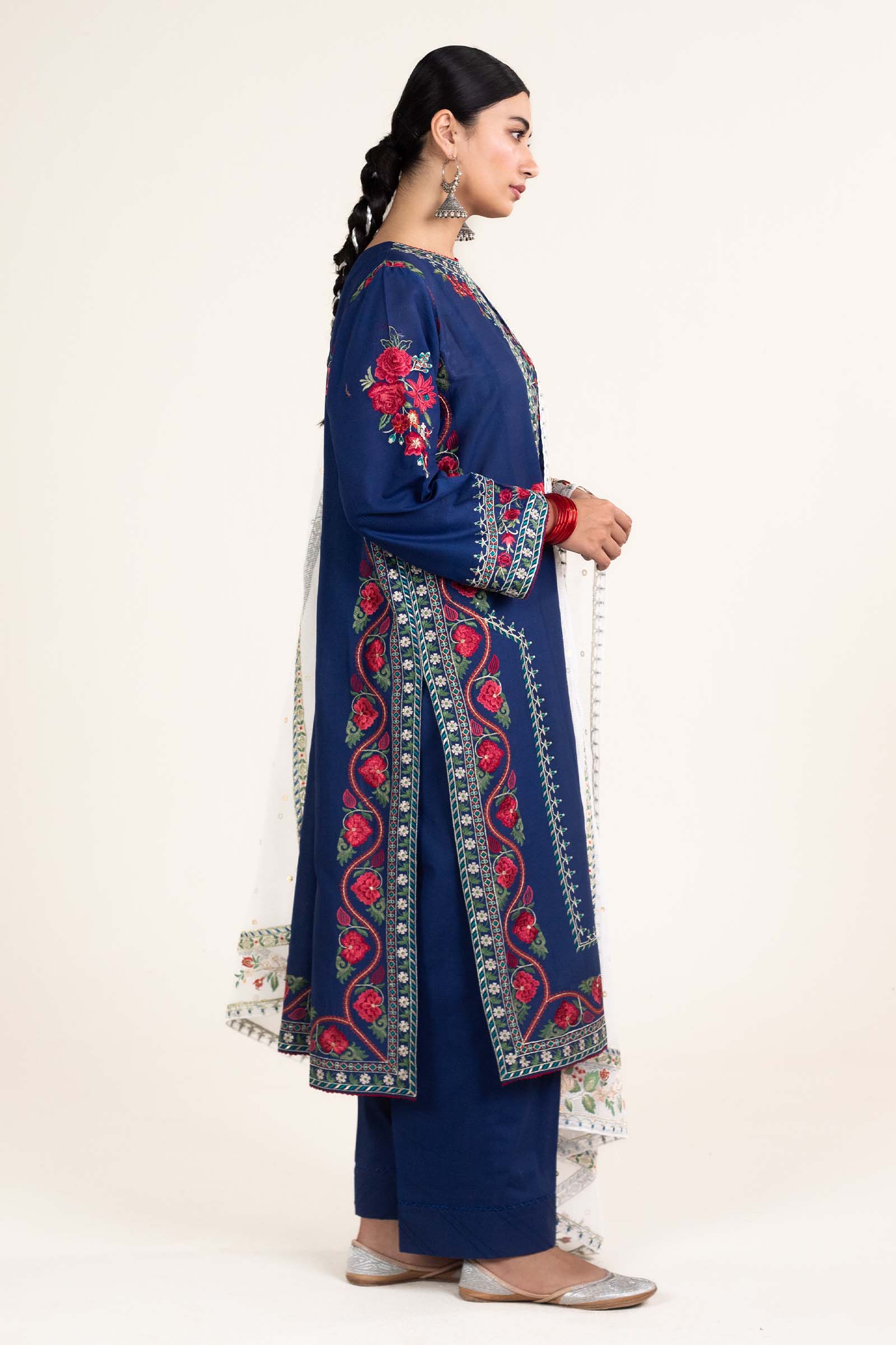 Zara Shahjahan | Stitched Lawn 24 | SL-JIYA-6B - Rang-e-Khaas