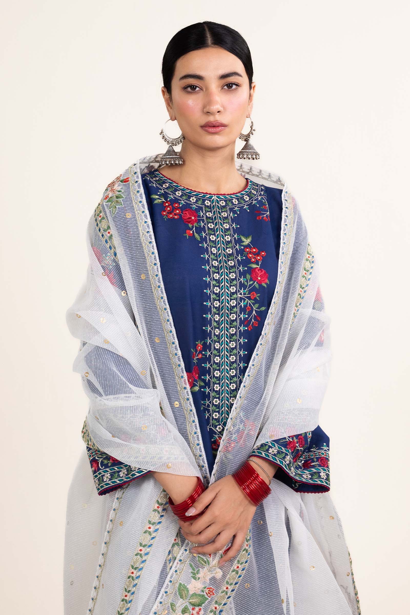 Zara Shahjahan | Stitched Lawn 24 | SL-JIYA-6B - Rang-e-Khaas