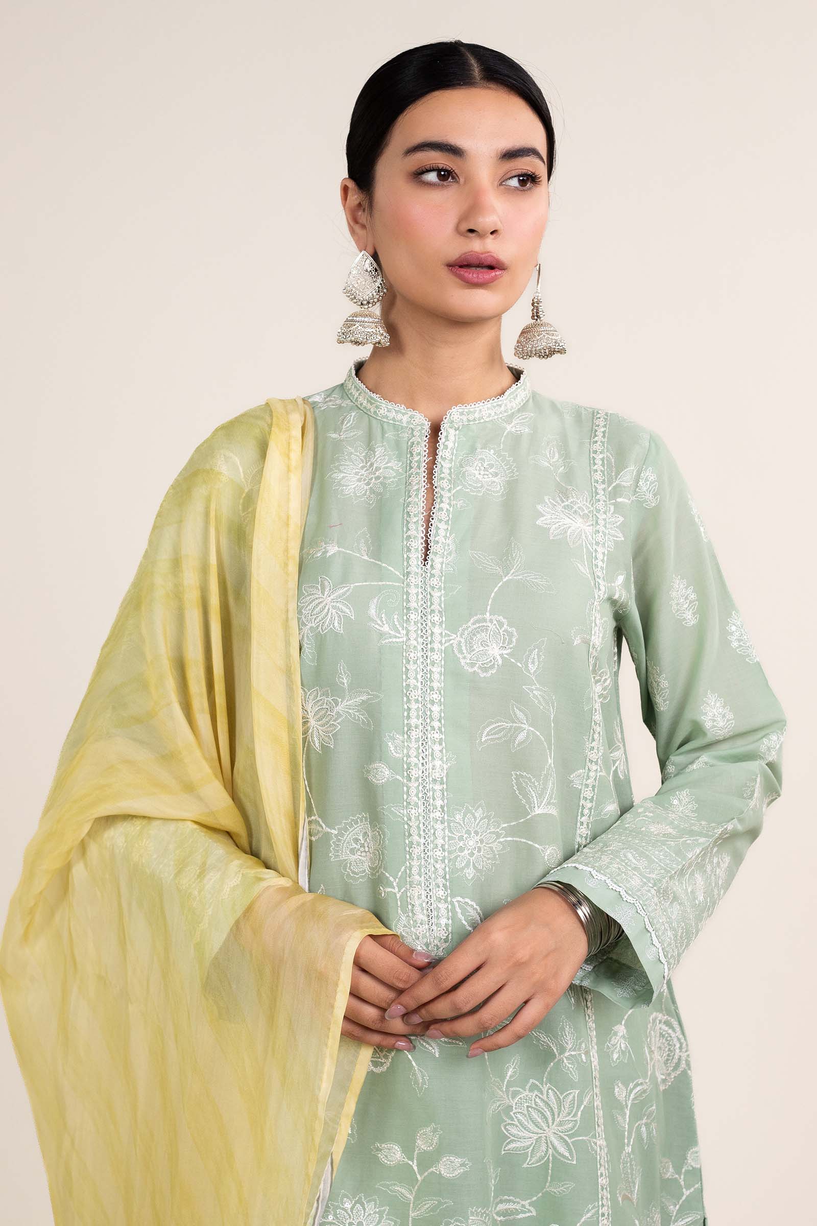 Zara Shahjahan | Stitched Lawn 24 | SL-MAHI-1B - Rang-e-Khaas
