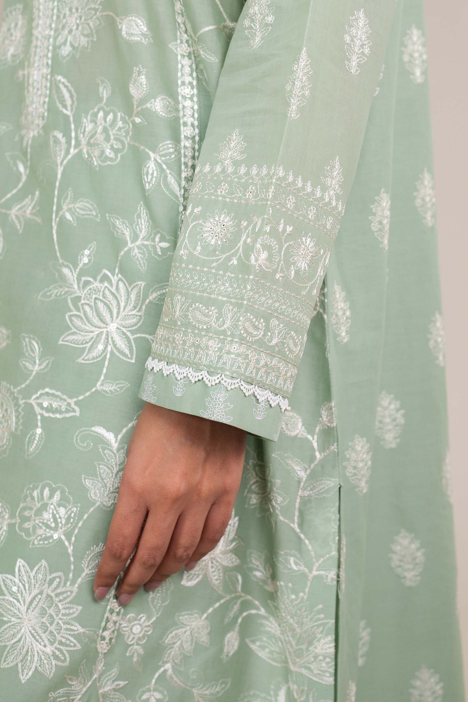 Zara Shahjahan | Stitched Lawn 24 | SL-MAHI-1B - Rang-e-Khaas