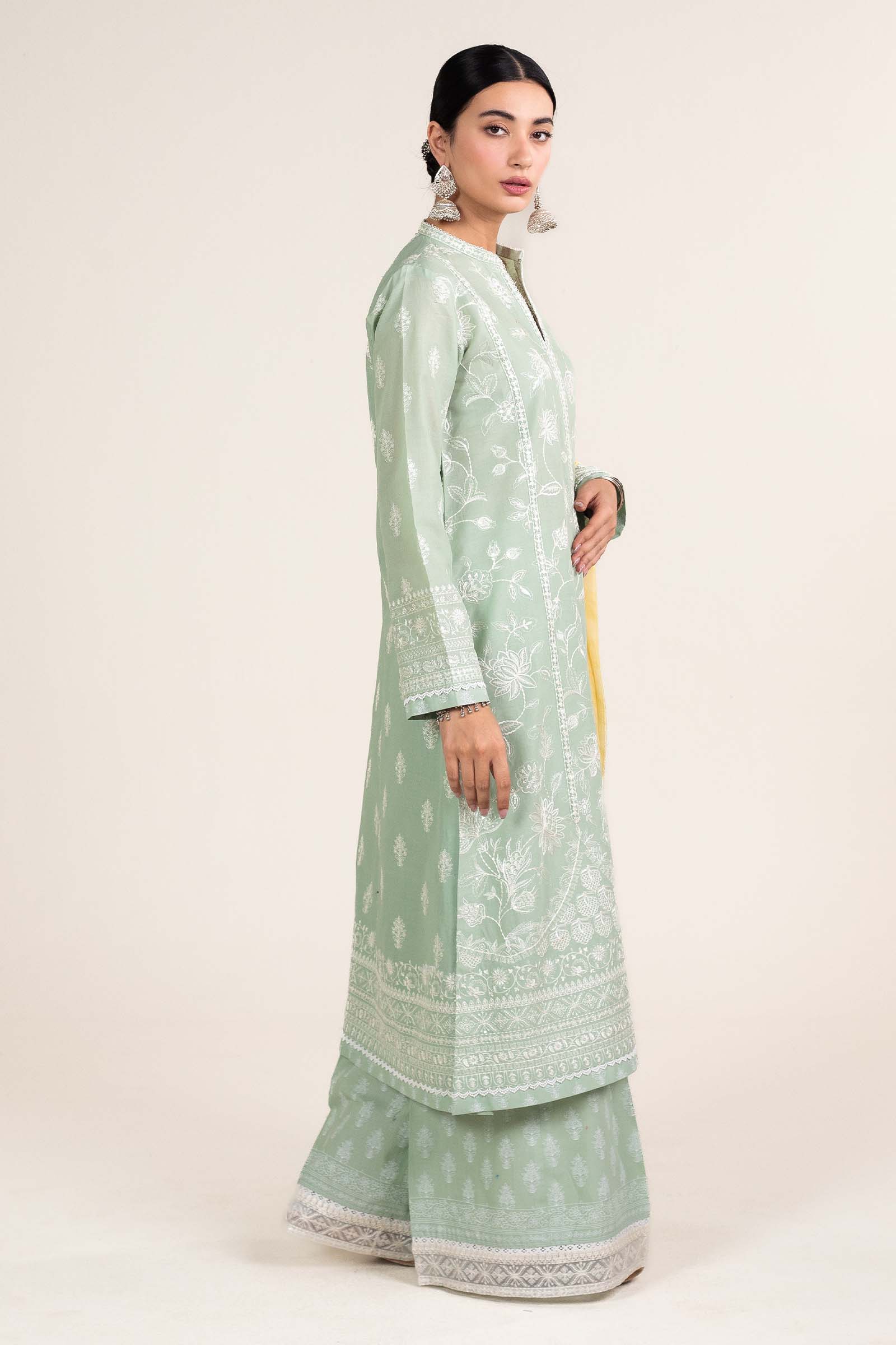 Zara Shahjahan | Stitched Lawn 24 | SL-MAHI-1B - Rang-e-Khaas