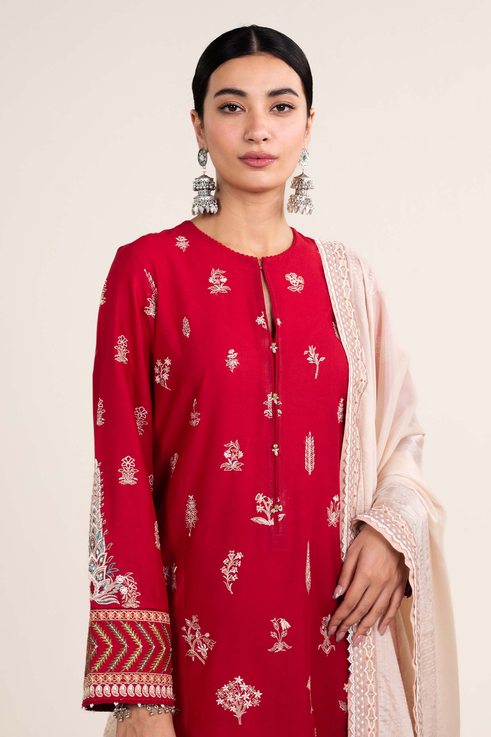 Zara Shahjahan | Stitched Lawn 24 | SL-MYRA-14A - Rang-e-Khaas