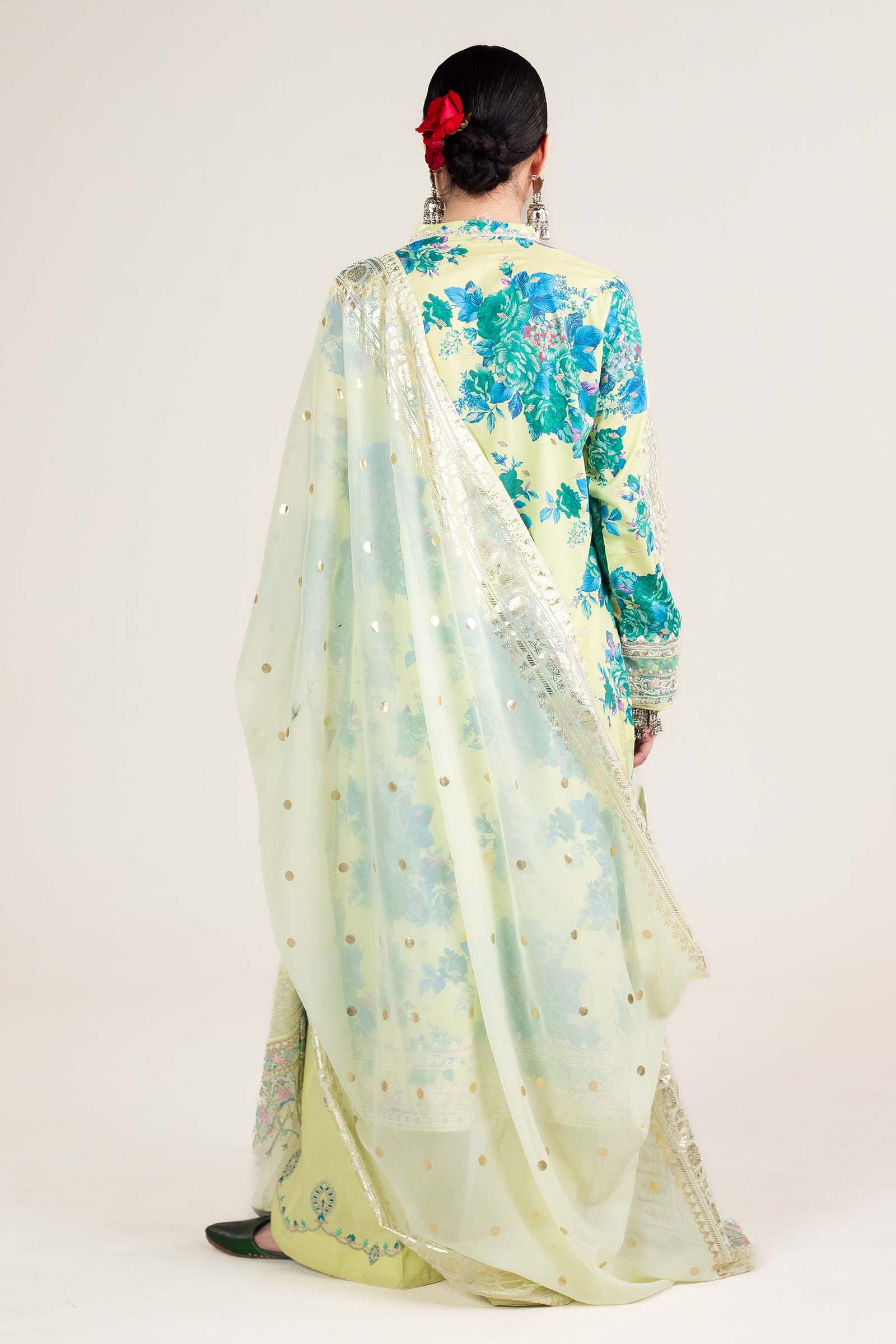 Zara Shahjahan | Stitched Lawn 24 | SL-PHOOL KARI-13A - Rang-e-Khaas