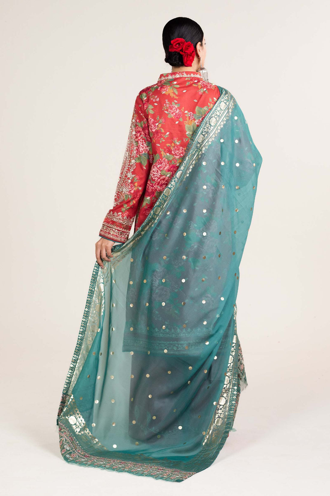 Zara Shahjahan | Stitched Lawn 24 | SL-PHOOL KARI-13B - Rang-e-Khaas